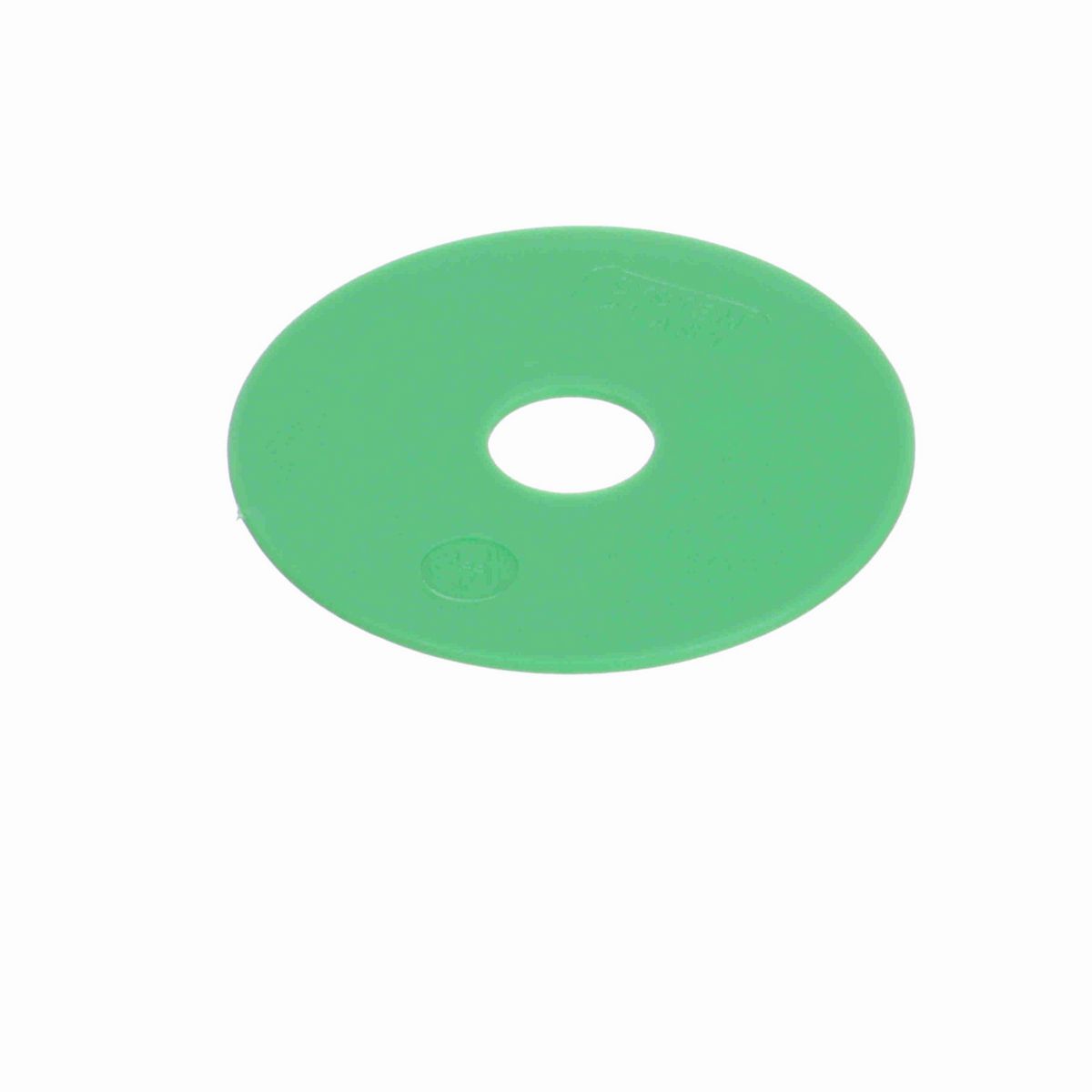 System Plast Flange; OD: 70-mm, Shaft Dia: 16-mm, Length: 2-mm, Color: Green - F-70B16ML2-PPG