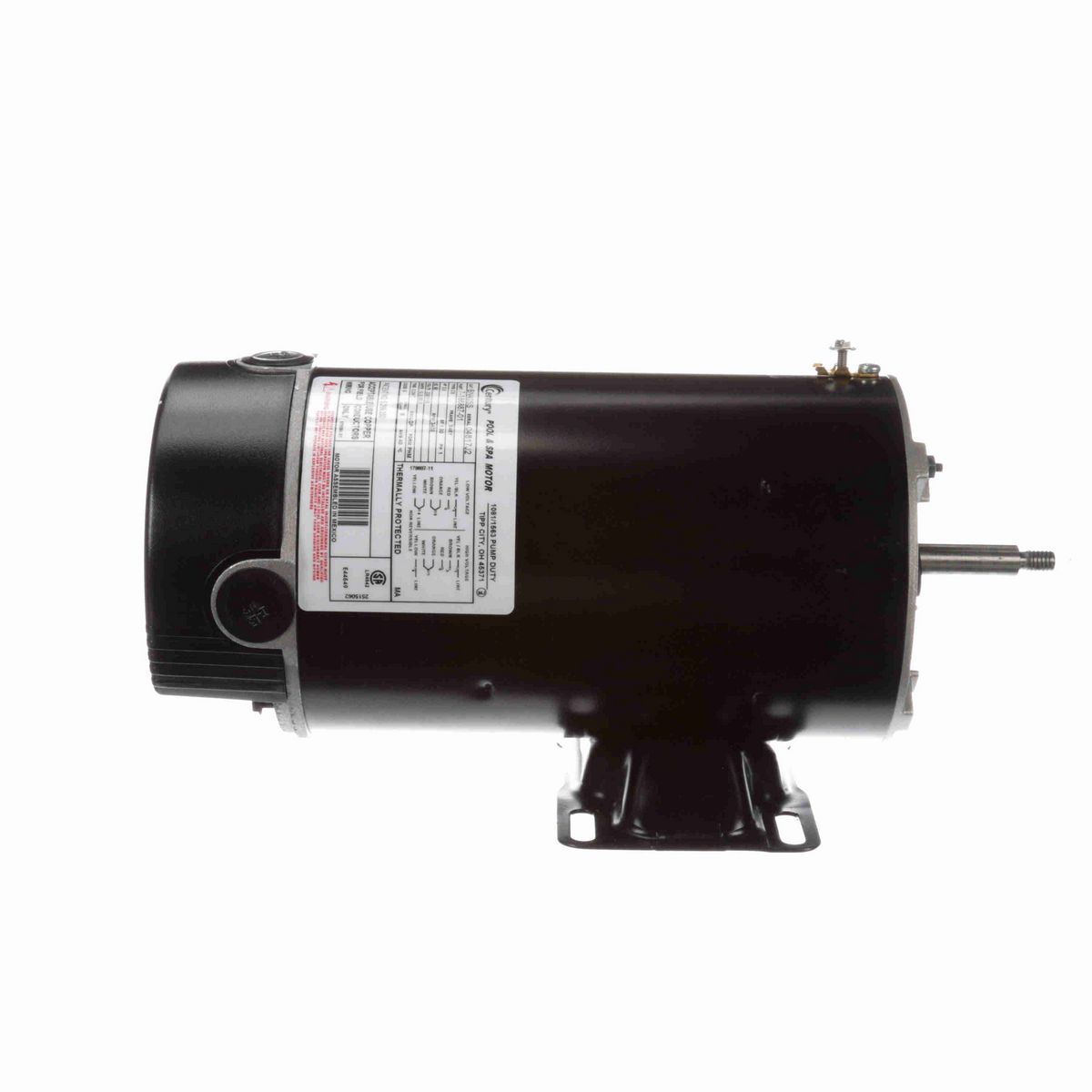 Century Pool Pump Motor, 2.0 HP, 1 Ph, 60 Hz, 230/115 V, 3600 RPM, X48Y Frame, DP - BN40SS