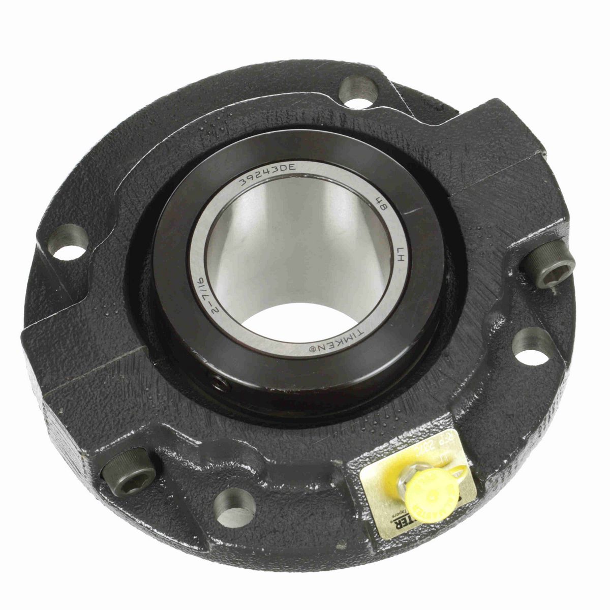 Sealmaster Mounted Cast Iron Piloted Flange Tapered Roller - 52100 Bearing Steel - Double Collar Mount Lock - RFP 207C
