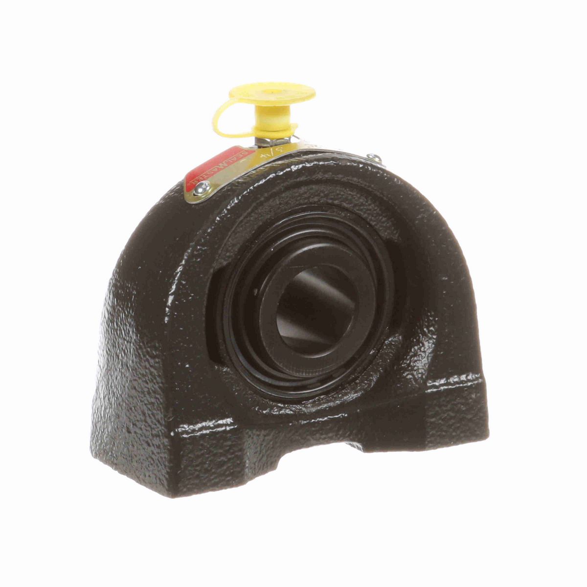 Sealmaster Mounted Cast Iron Tapped Base Pillow Block Ball Bearing - 52100 Bearing Steel, Black Oxided - Setscrew Lock - TB-12C