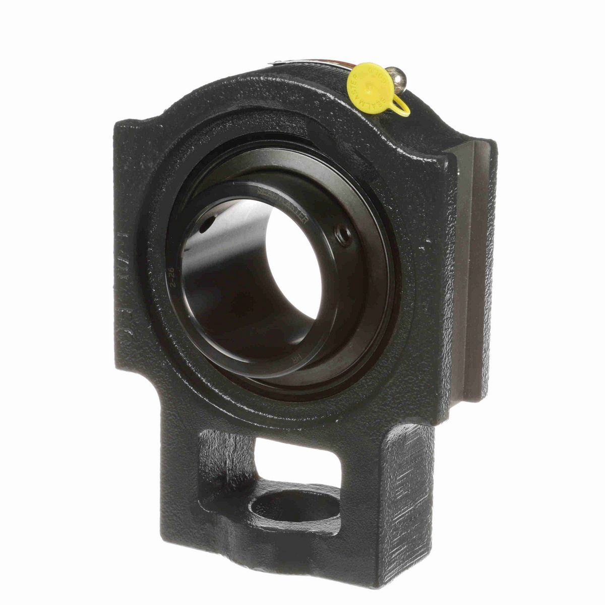 Sealmaster Mounted Cast Iron Wide Slot Take Up Ball Bearing - 52100 Bearing Steel, Black Oxided - Setscrew Lock - ST-38