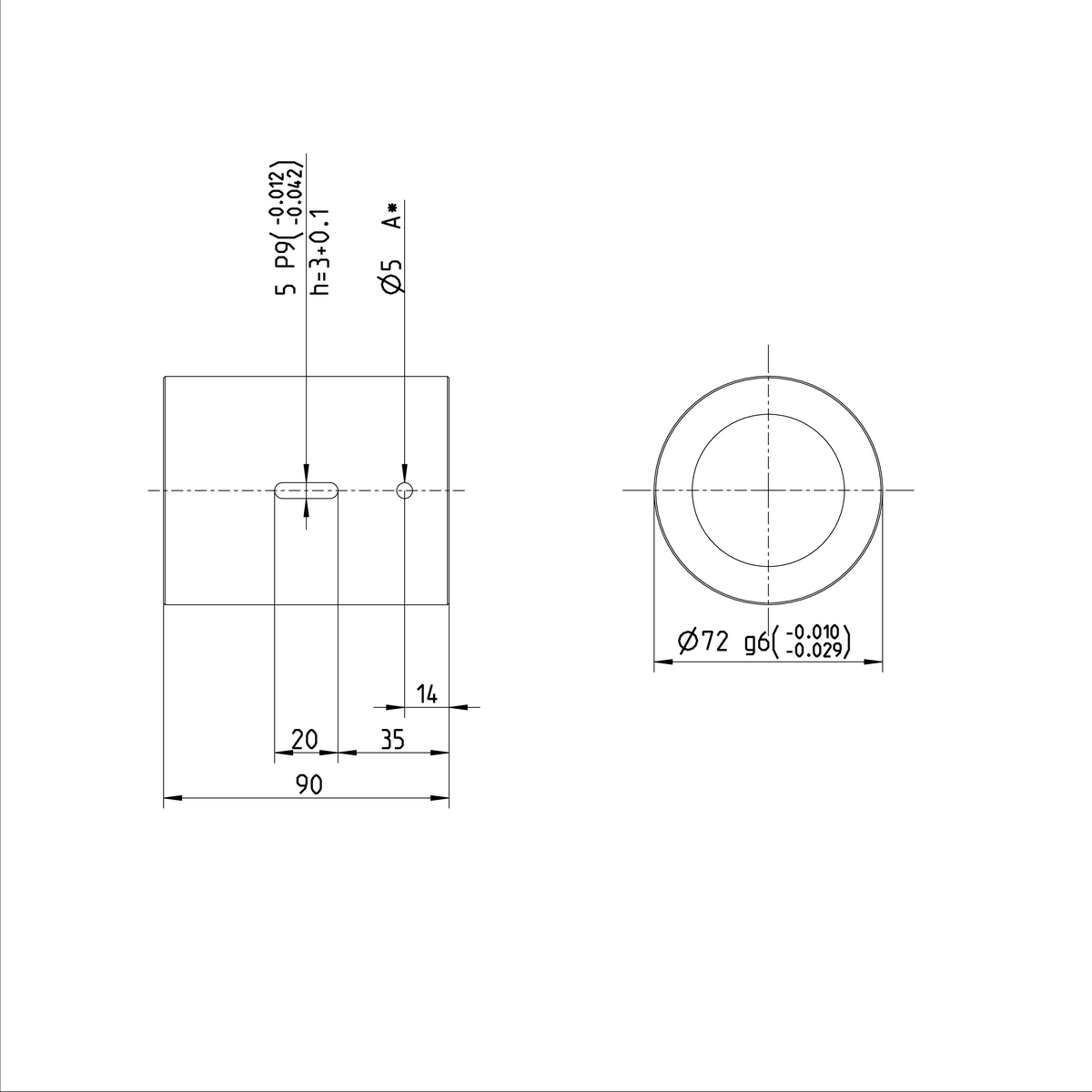 Одинарная цилиндрическая гайка Bosch Rexroth ZEM-E-S 50X10RX6-6 [R151254012]