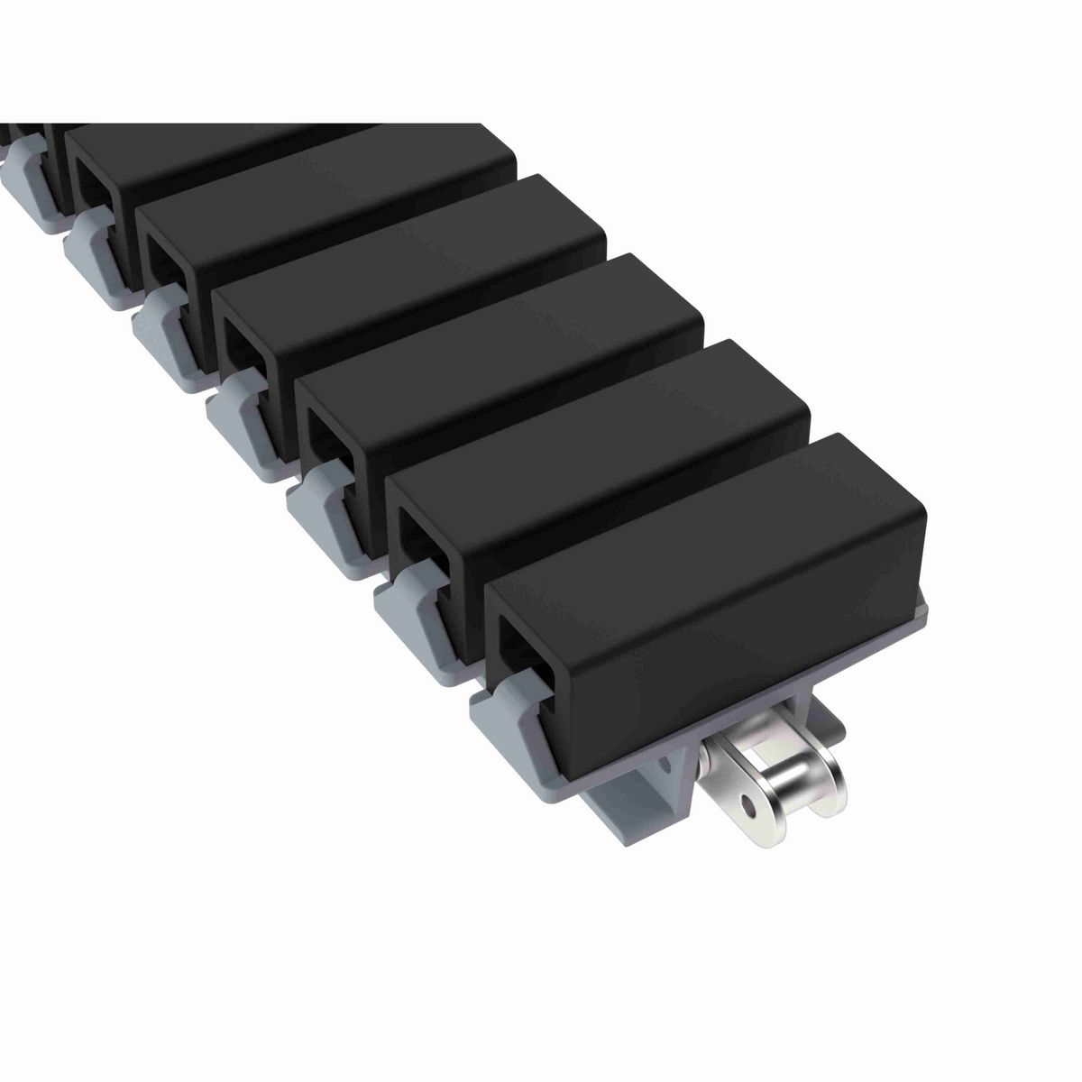 Rexnord 1873TAB SideGrip™ Side-flexing, Material: Silver Platinum Series, Width: 3.75in, Pitch: 1.5in - 81430574