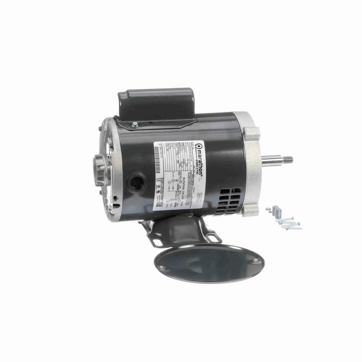 LEESON General Purpose Pump Motor, 0.33 HP, 1 Ph, 60 Hz, 115/208-230 V, 3600 RPM, 56J Frame, DP - J054