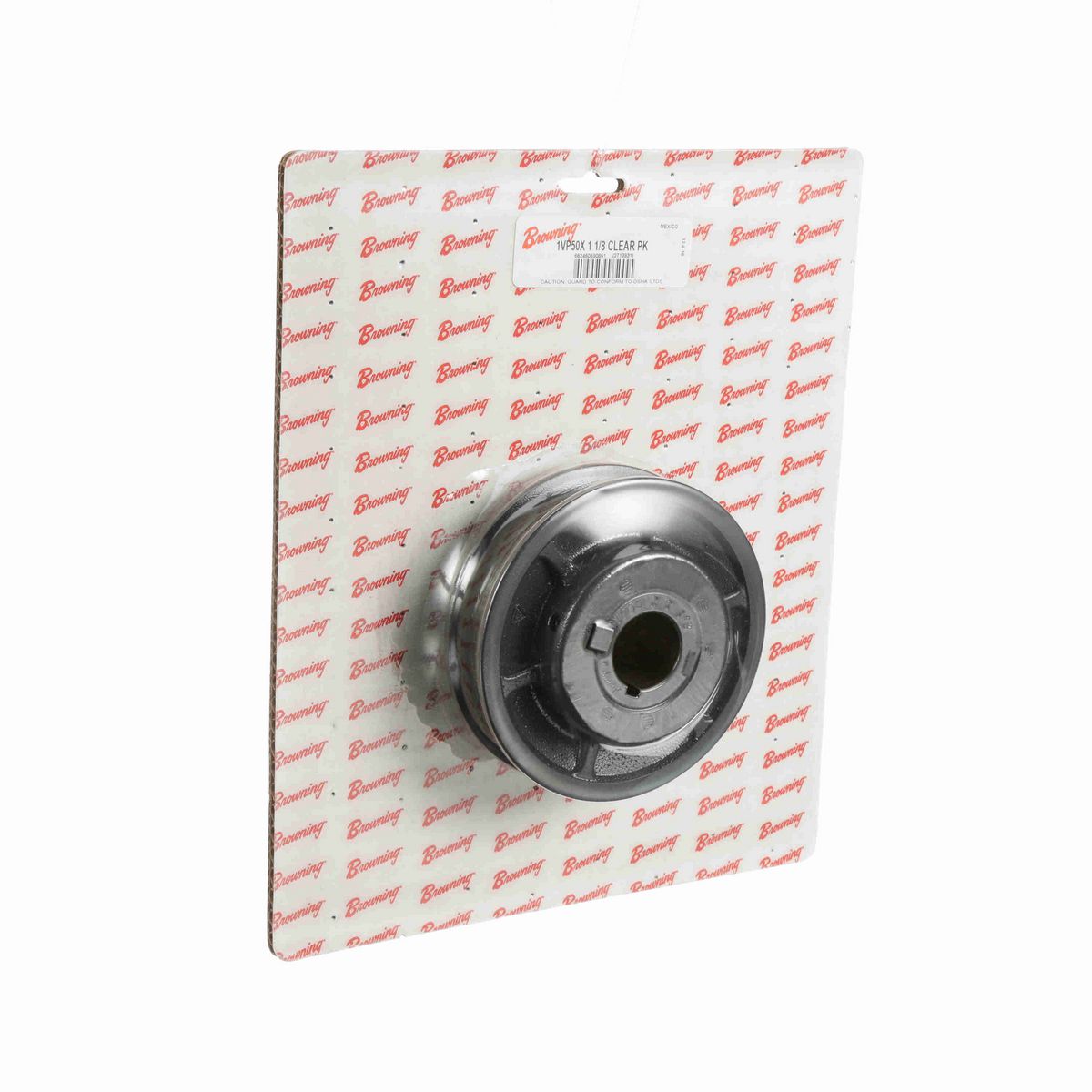 Browning 1 Groove Cast Iron Finish Bore FHP Variable Pitch Sheave Clear Pack - 1VP50X 1 1/8 CLEAR PK