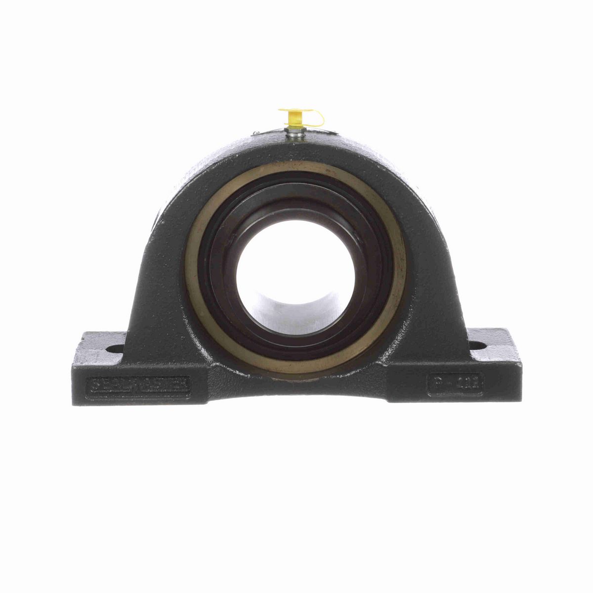 Sealmaster Mounted Cast Iron Two Bolt Pillow Block Ball Bearing - 52100 Bearing Steel, Black Oxided - Setscrew Lock - ENP-39