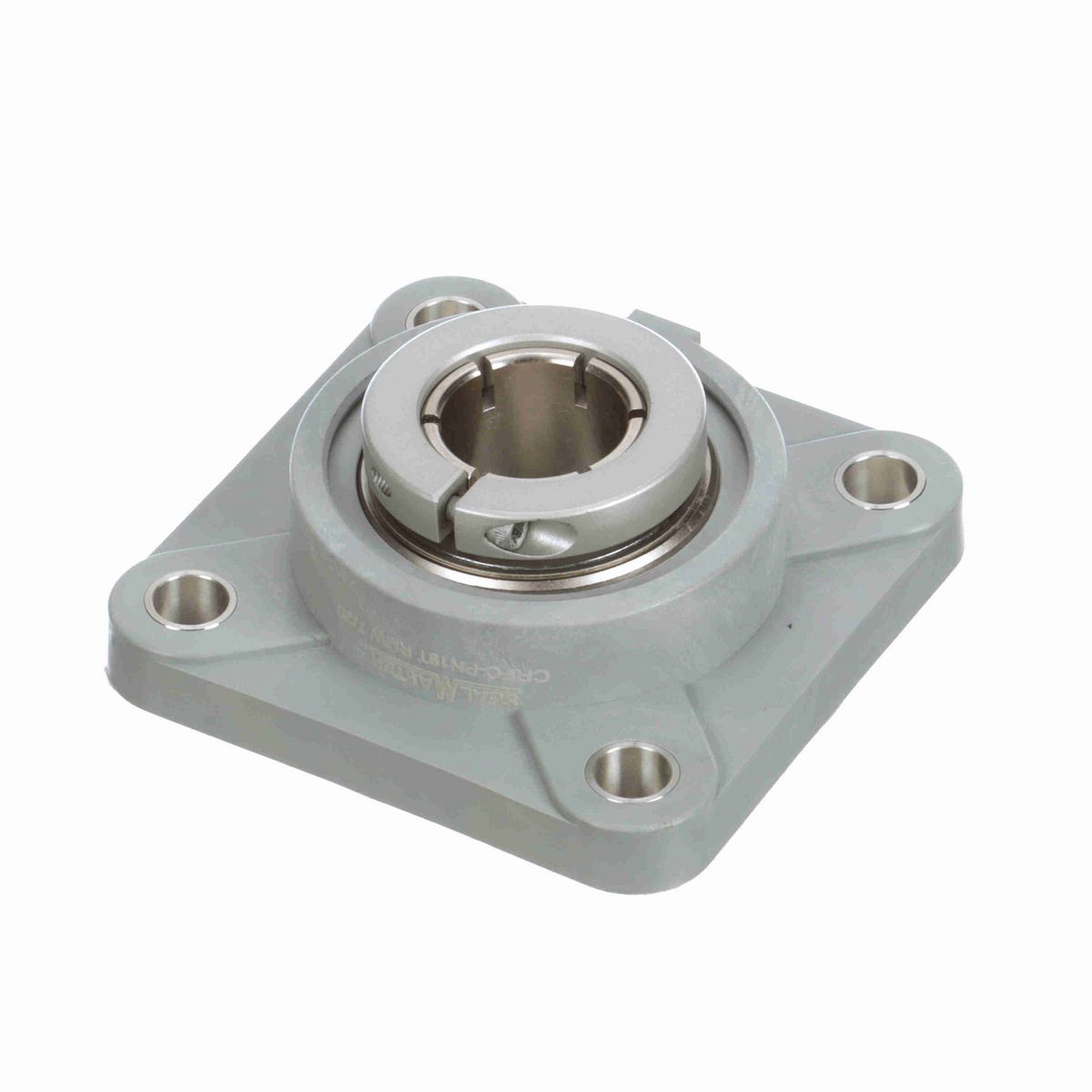 Sealmaster Mounted Composite Four Bolt Flange Ball Bearing - 52100 Bearing Steel, Phosphorus Nickel Coated - Concentric Lock - Corrosion Resistant - Reduced Maintenance - Lubed for Life - CRFC-PN19T RMW