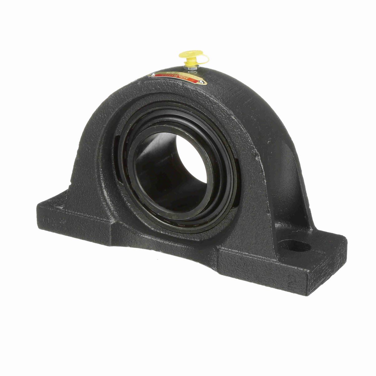 Sealmaster Mounted Cast Iron Two Bolt Low Base Pillow Block Ball Bearing - 52100 Bearing Steel, Black Oxided - Setscrew Lock - NPL-39C