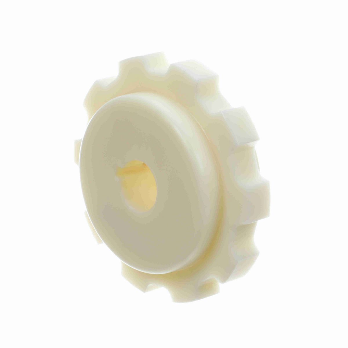 System Plast 880 Series Split Machined Sprocket with 10 Teeth, a 1in Round Shaft-Ready Bore and Setscrew - 880-10R1-DMS-SS