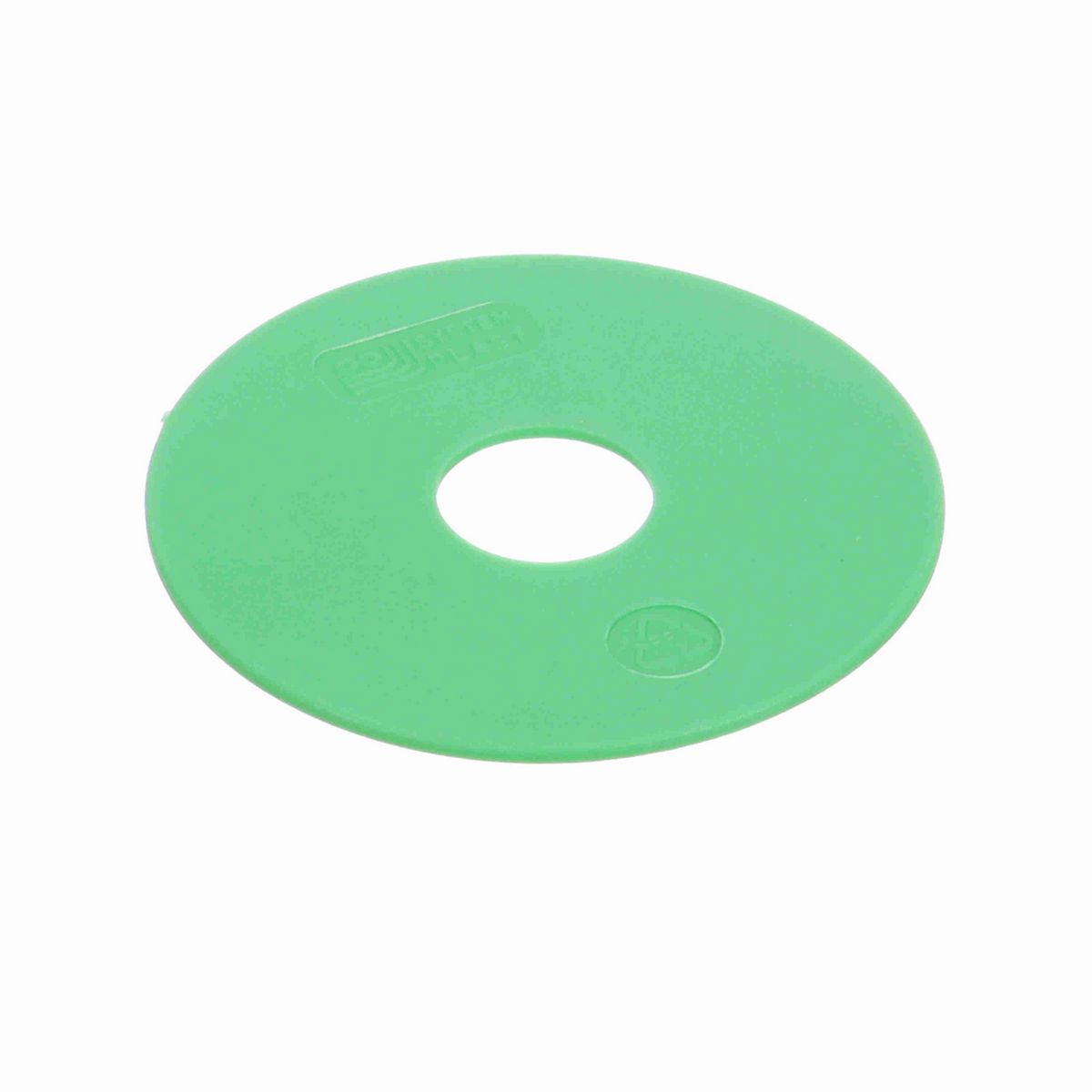 System Plast Flange; OD: 70-mm, Shaft Dia: 18-mm, Length: 2-mm, Color: Green - F-70B18ML2-PPG
