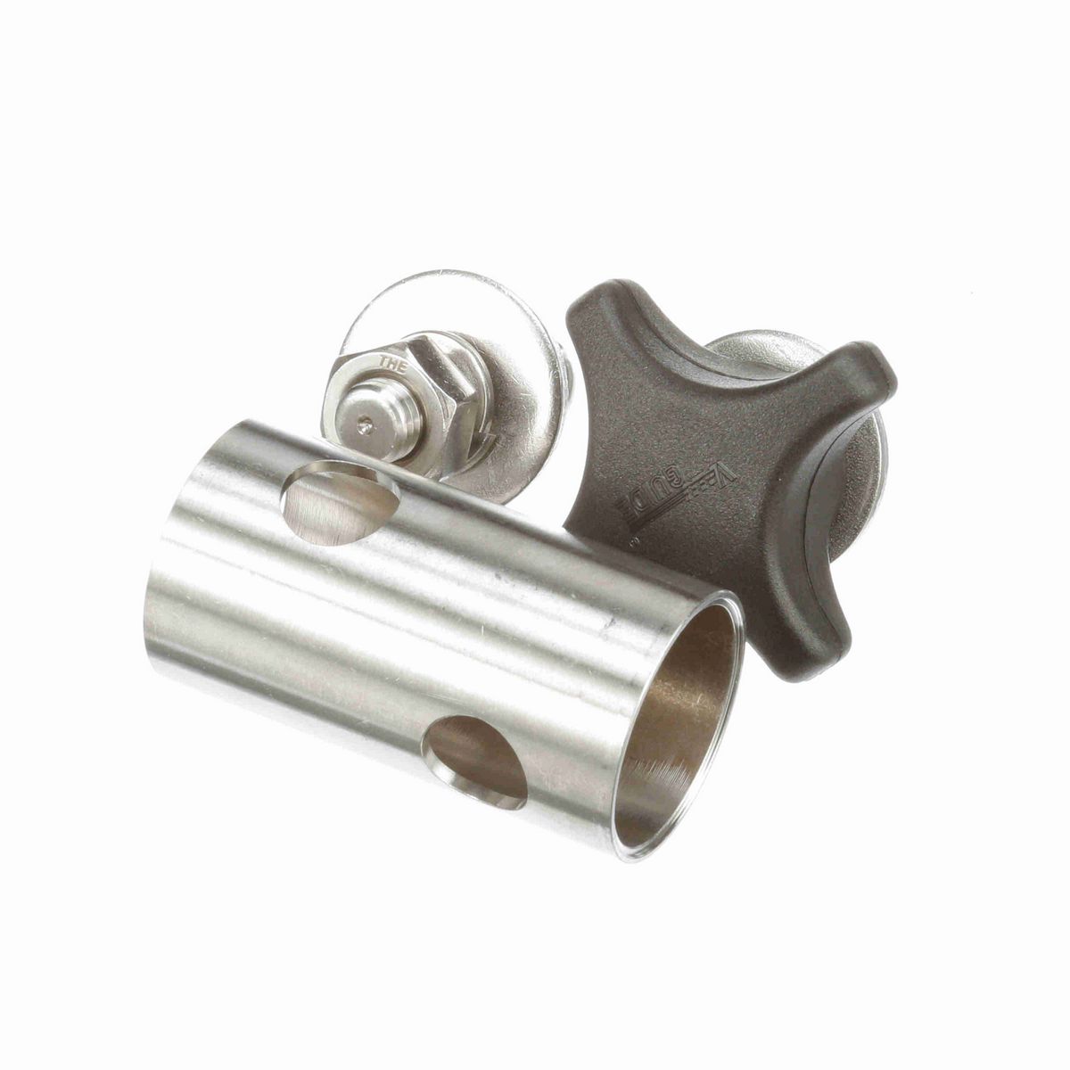 System Plast Cross Block for 1/2-in round x 1/2-in round w/ 1 Knob and 1 Nut - VG-621SNK-12-12