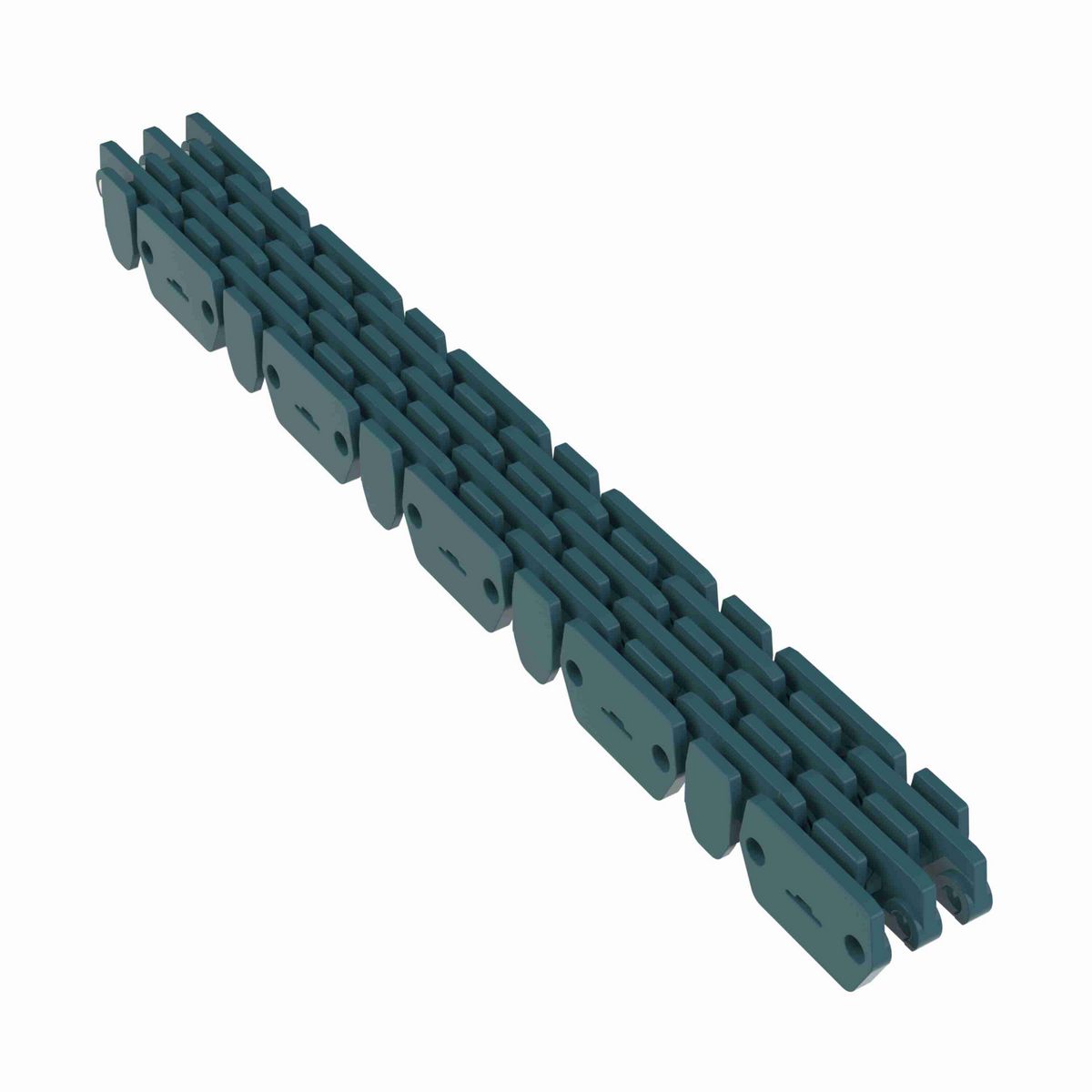 Rexnord 1000RRR Straight Running Raised Rib Rail Track, Material: Green Low Friction Acetal, Width: 28mm, Pitch: 1in - 871.00.03