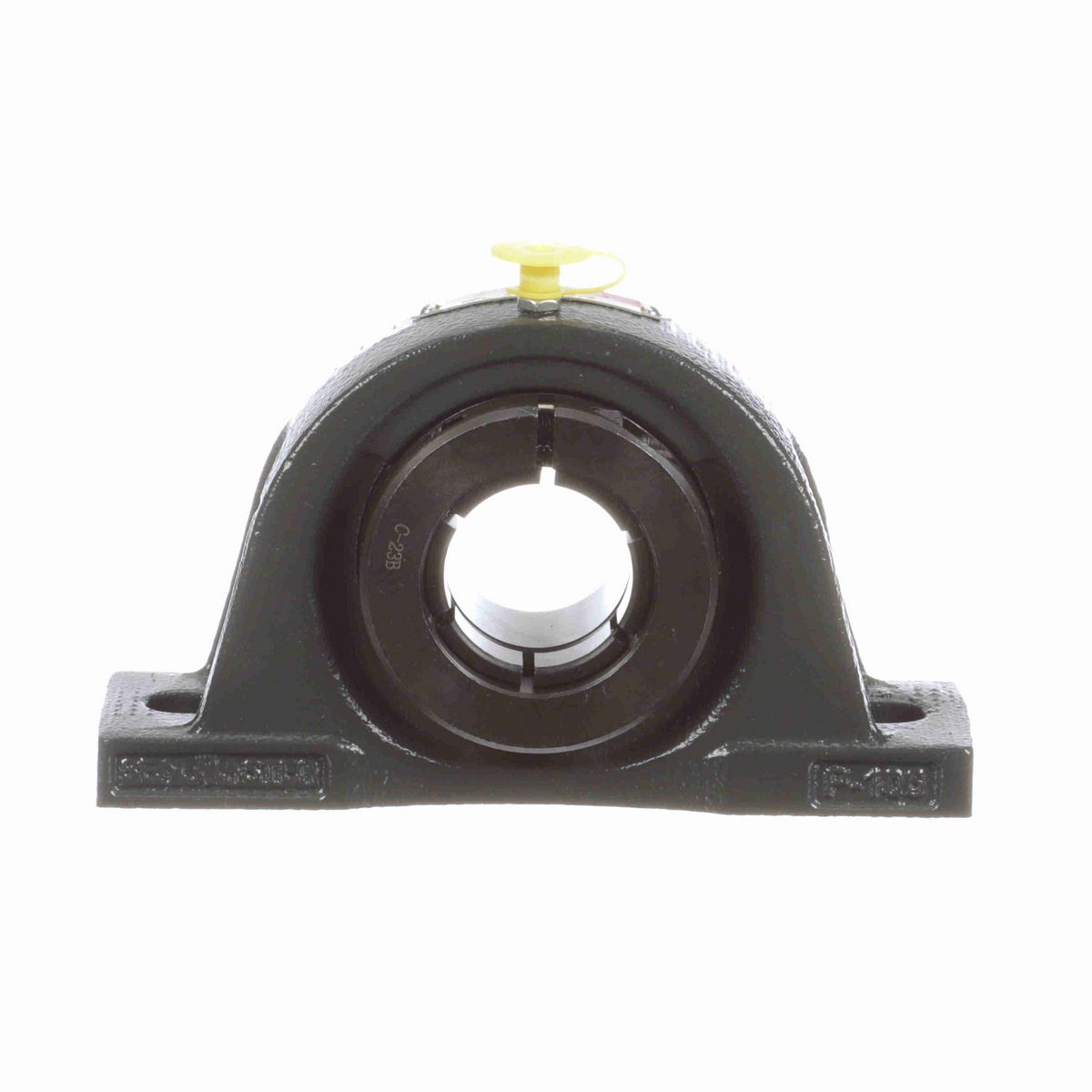 Sealmaster Mounted Cast Iron Two Bolt Low Base Pillow Block Ball Bearing - 52100 Bearing Steel, Black Oxided - Concentric Lock - NPL-22T
