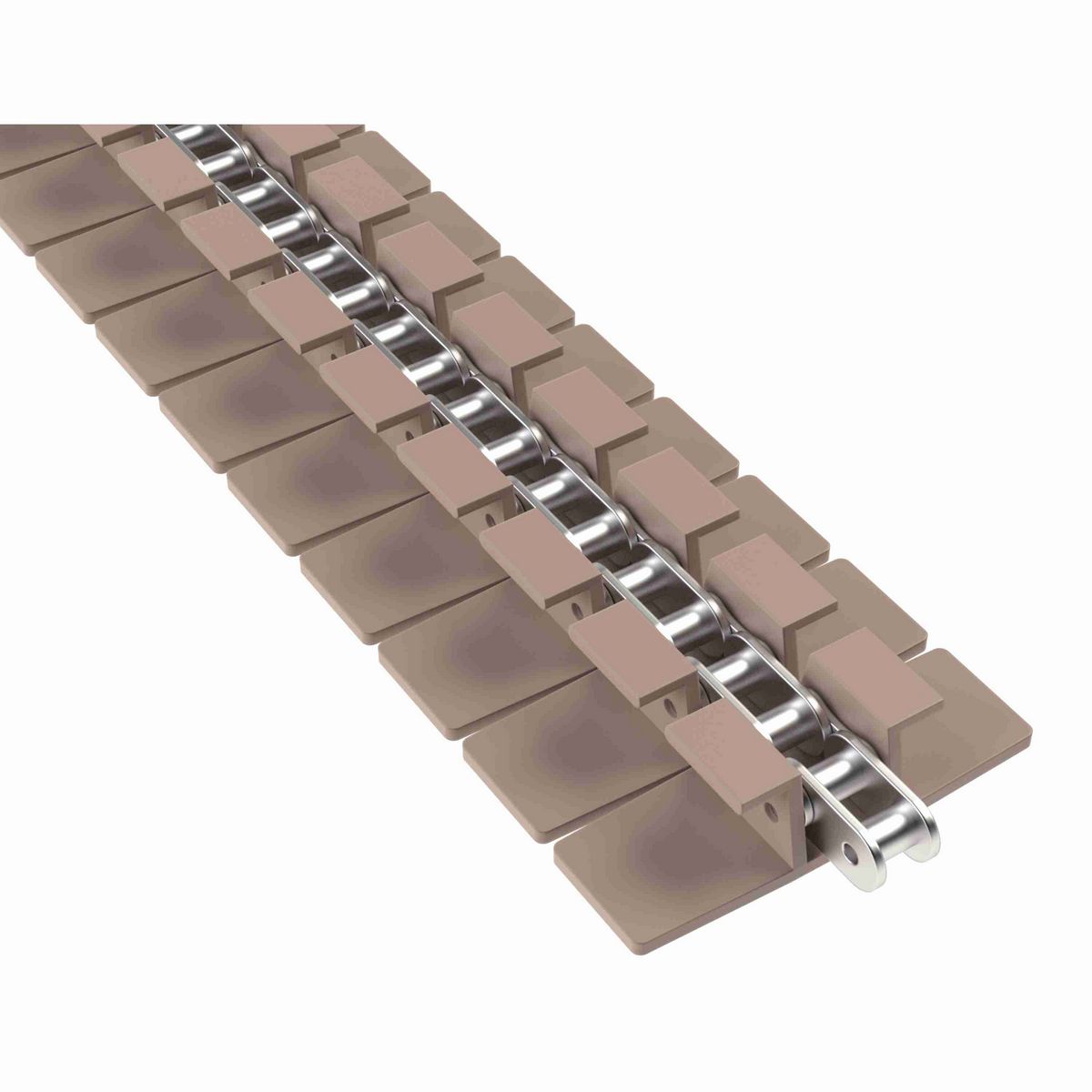 Rexnord 1873TAB Side-flexing Solid Top, Material: Tan Low Friction, Width: 4.5in, Pitch: 1.5in - LF1873K4-1/2