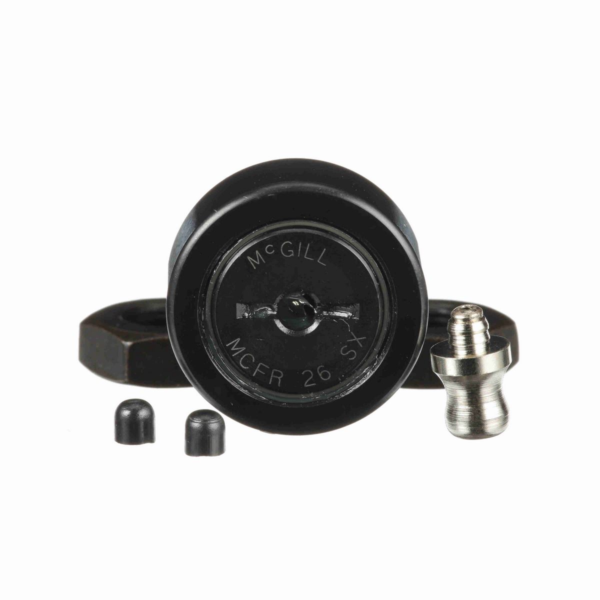 Опорный ролик с цапфой McGill CAMROL MCFR 26 SX, цилиндрический, с уплотнением, со шлицем под отвёртку, метрический