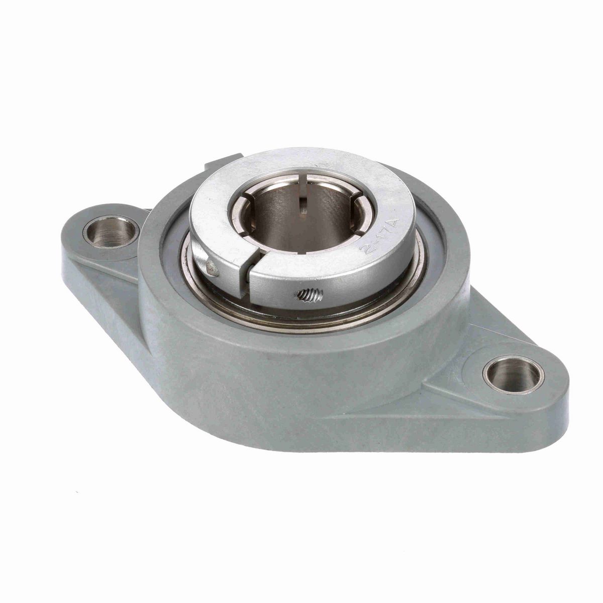 Sealmaster Mounted Composite Two Bolt Flange Ball Bearing - 52100 Bearing Steel, Phosphorus Nickel Coated - Concentric Lock - Corrosion Resistant - Reduced Maintenance - Lubed for Life - CRFTC-PN20T RMW