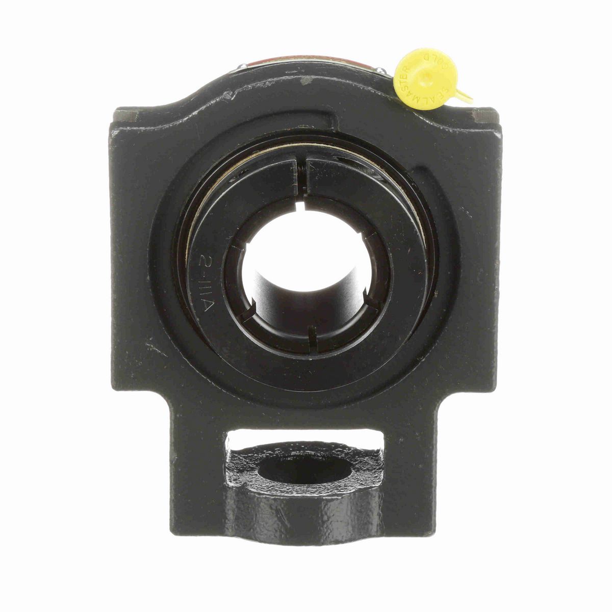 Sealmaster Mounted Cast Iron Wide Slot Take Up Ball Bearing - 52100 Bearing Steel, Black Oxided - Concentric Lock - MST-24T