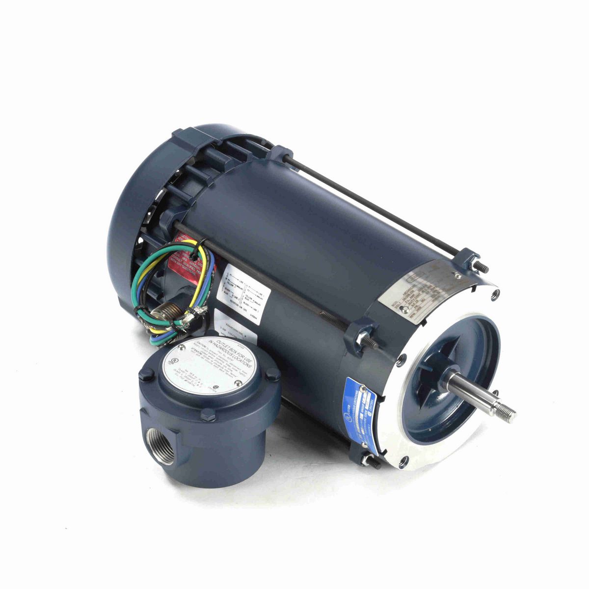 LEESON Explosion Proof Motor, 2 HP, 1 Ph, 60 Hz, 115/208-230 V, 3600 RPM, 56J Frame, EPFC - 116181.00