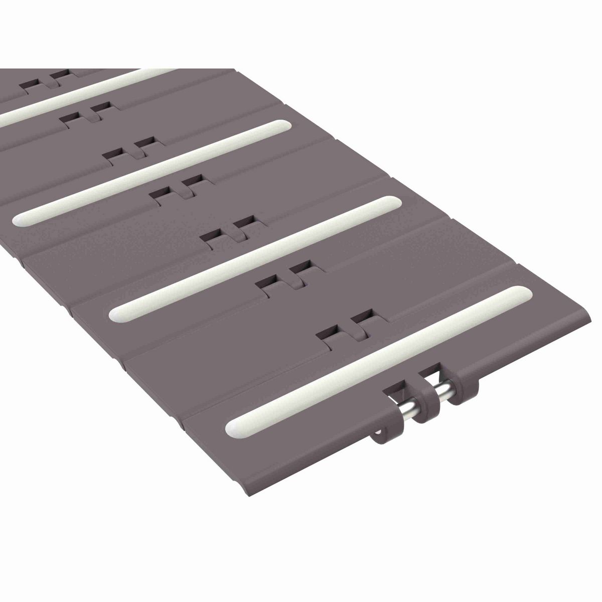 Rexnord 820 RubberTop Straight Running RubberTop®, Material: Brown High Performance, Width: 6in, Pitch: 1.5in - 81418893