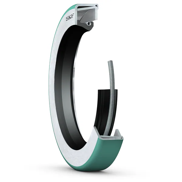 Манжетное уплотнение с двойным металлическим корпусом и кромкой SKF Wave, для жидкой или пластичной смазки, метрические и дюймовые размеры SKF 16072