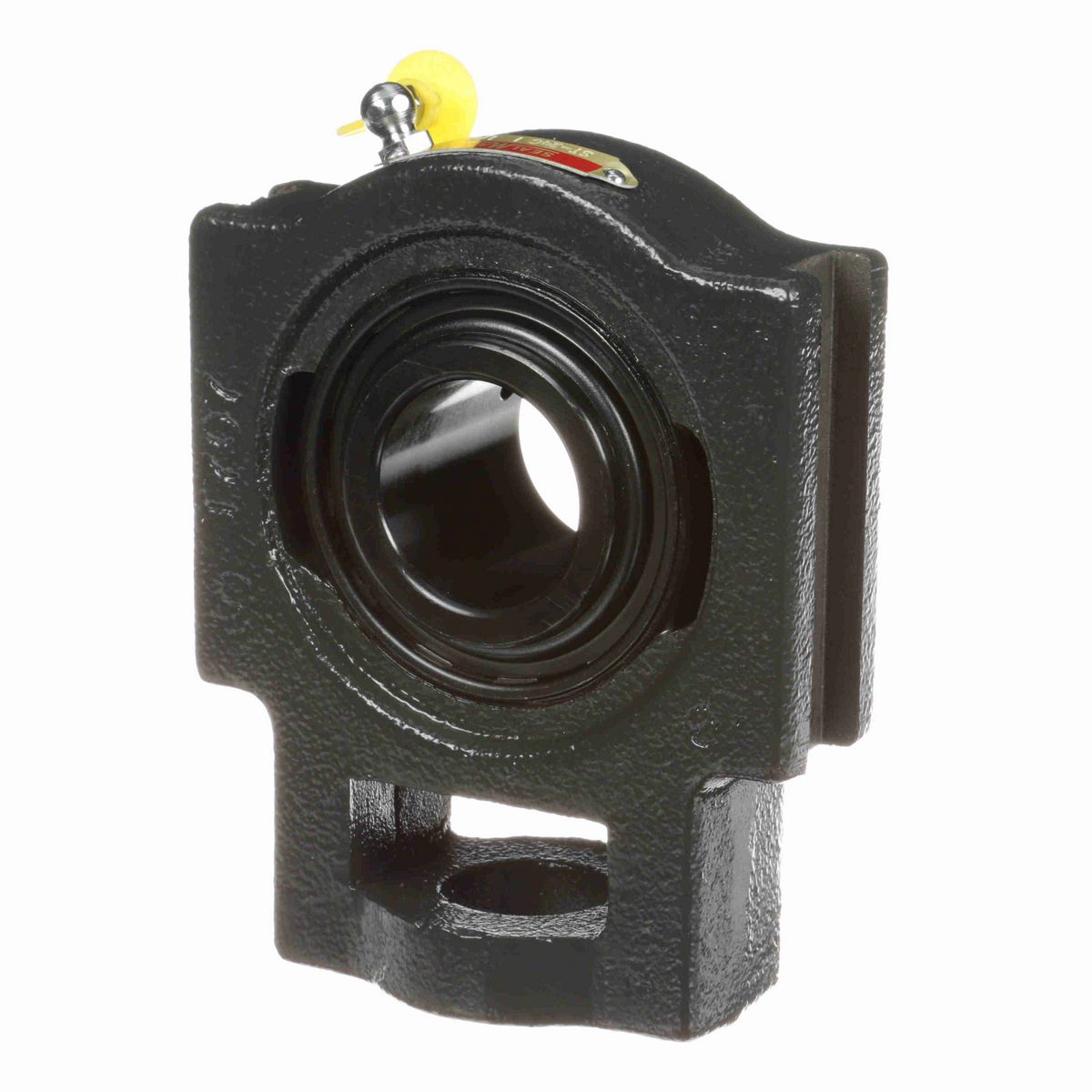 Sealmaster Mounted Cast Iron Wide Slot Take Up Ball Bearing - 52100 Bearing Steel, Black Oxided - Setscrew Lock - ST-24C