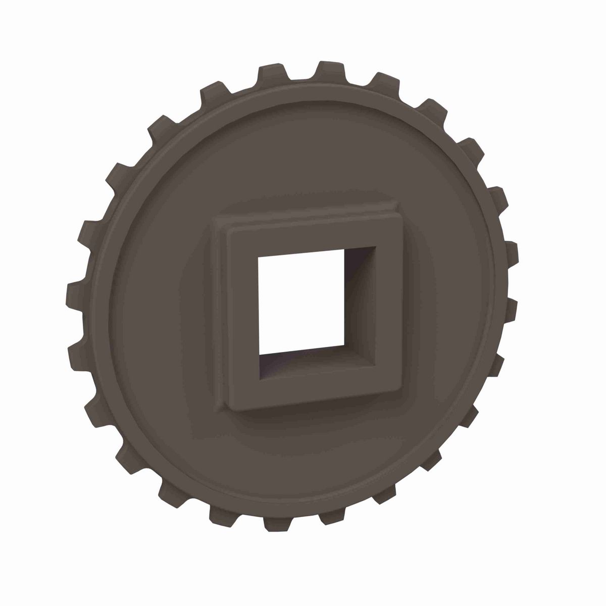 Rexnord 5930 Series Solid One Piece Molded Acetal Sprocket with 24 Teeth and a 1-1/2in Square Bore - 114-696-1