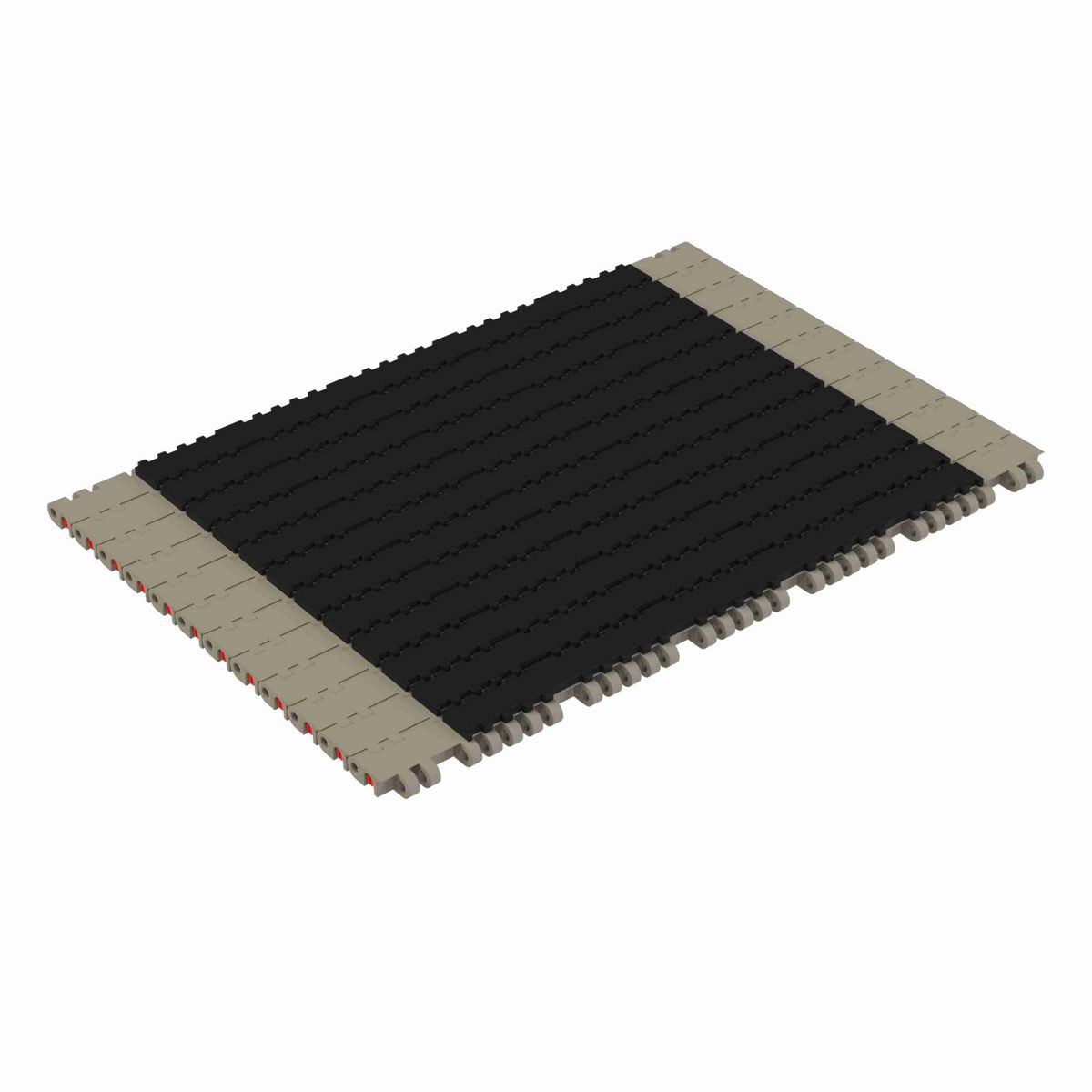 Rexnord 7705 RubberTop® Straight Running RubberTop®, Material: Grey Tough Composite, Width: 14in, Pitch: 1in - 10324642