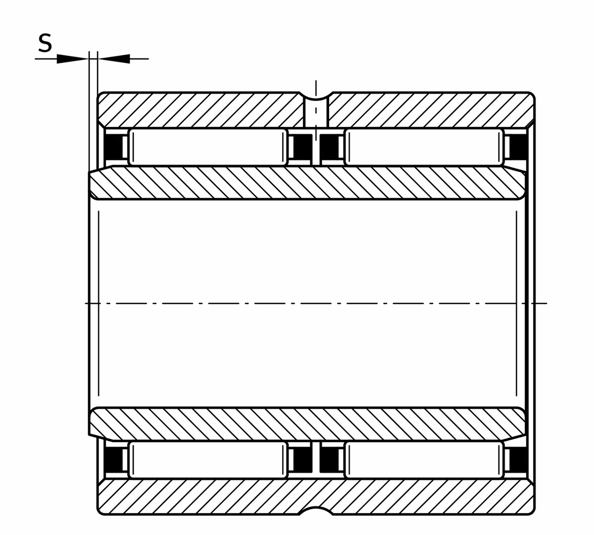 Игольчатый роликоподшипник INA NAO30X45X26-ZW-ASR1-XL (NAO30X45X26-ZW-ASR1)
