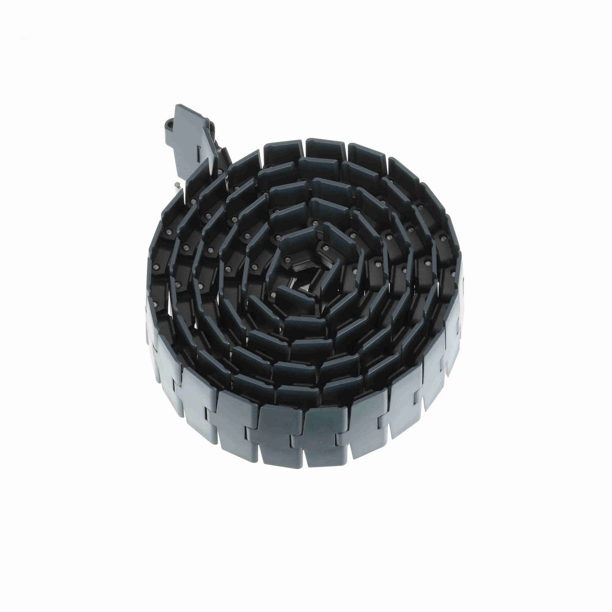 System Plast 880TAB Side-flexing Solid Top, Material: NG evo (Gray Blue), Width: 4.5in, Pitch: 1.5in - NGE880TAB-K450