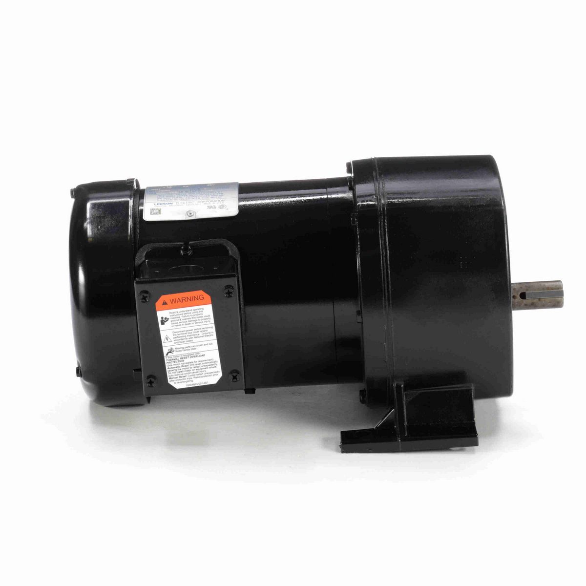 LEESON Parallel Shaft Gearmotor, 0.33 HP, 3 Ph, 60 Hz, 208-230/460 V, 91 RPM, 48Y Frame, TEFC - 107029.00