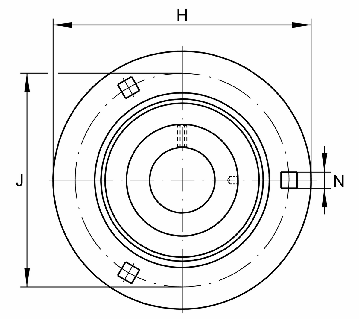 Фланцевый корпус INA RRY20-VA (RRY 20 VA)