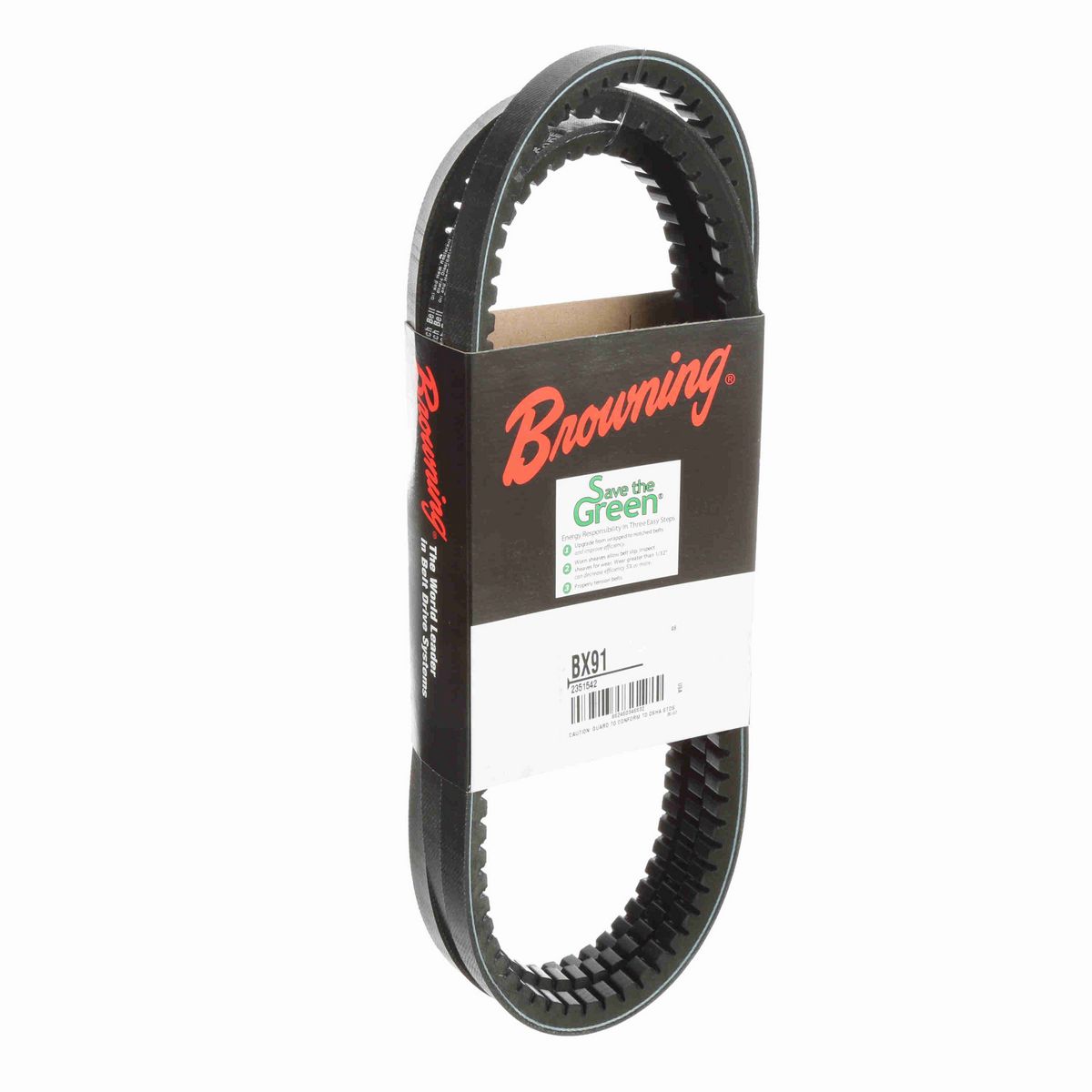 Browning EPDM Notched Belt 98% Efficient - BX91