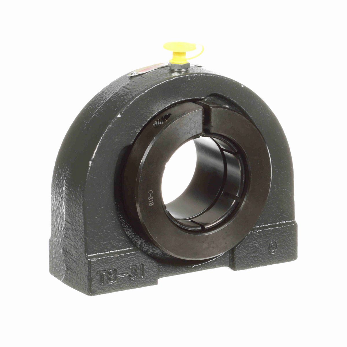 Sealmaster Mounted Cast Iron Tapped Base Pillow Block Ball Bearing - 52100 Bearing Steel, Black Oxided - Concentric Lock - TB-32RT