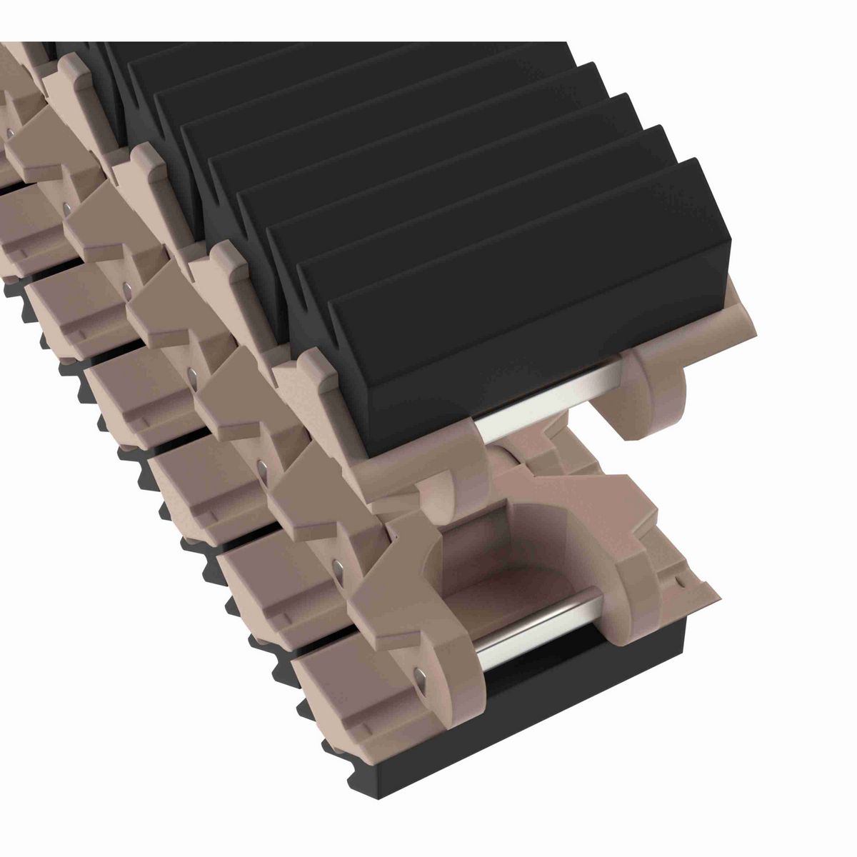 Rexnord 882TAB SideGrip™ Side-flexing, Material: Tan Low Friction, Width: 3.75in, Pitch: 1.5in - 81429091