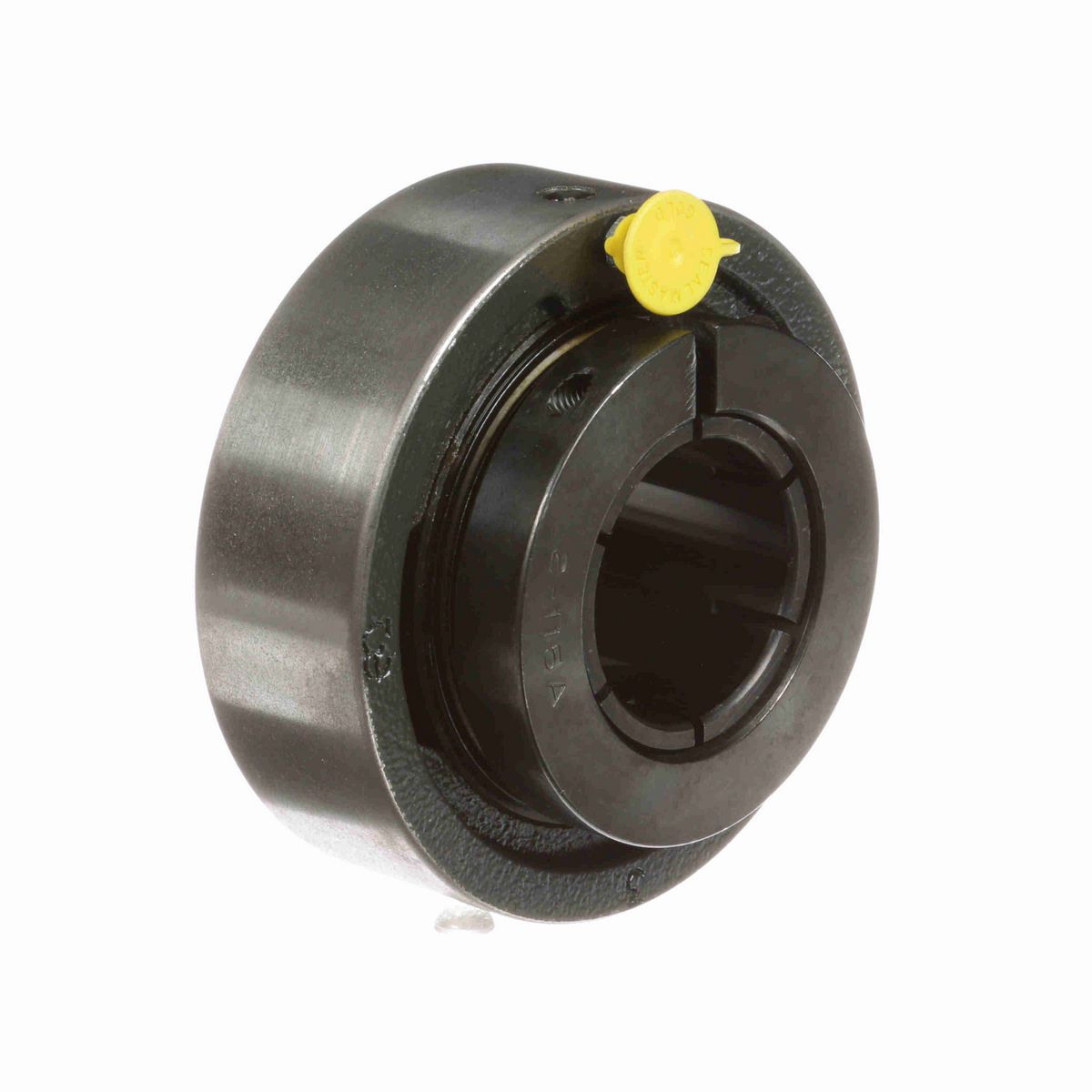 Sealmaster Mounted Cast Iron Cylindrical Cartridge Ball Bearing - 52100 Bearing Steel, Black Oxided - Concentric Lock - MSC-28T