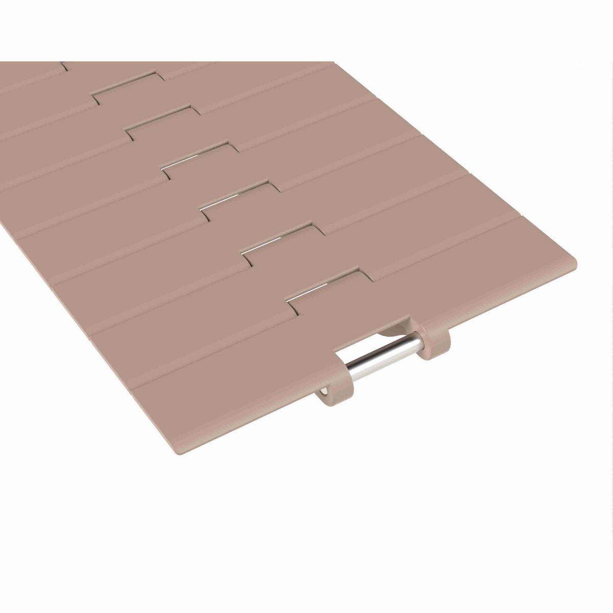 Rexnord HDS Straight Running Solid Top, Material: Tan Low Friction, Width: 7.5in, Pitch: 1.5in - 752.62.72