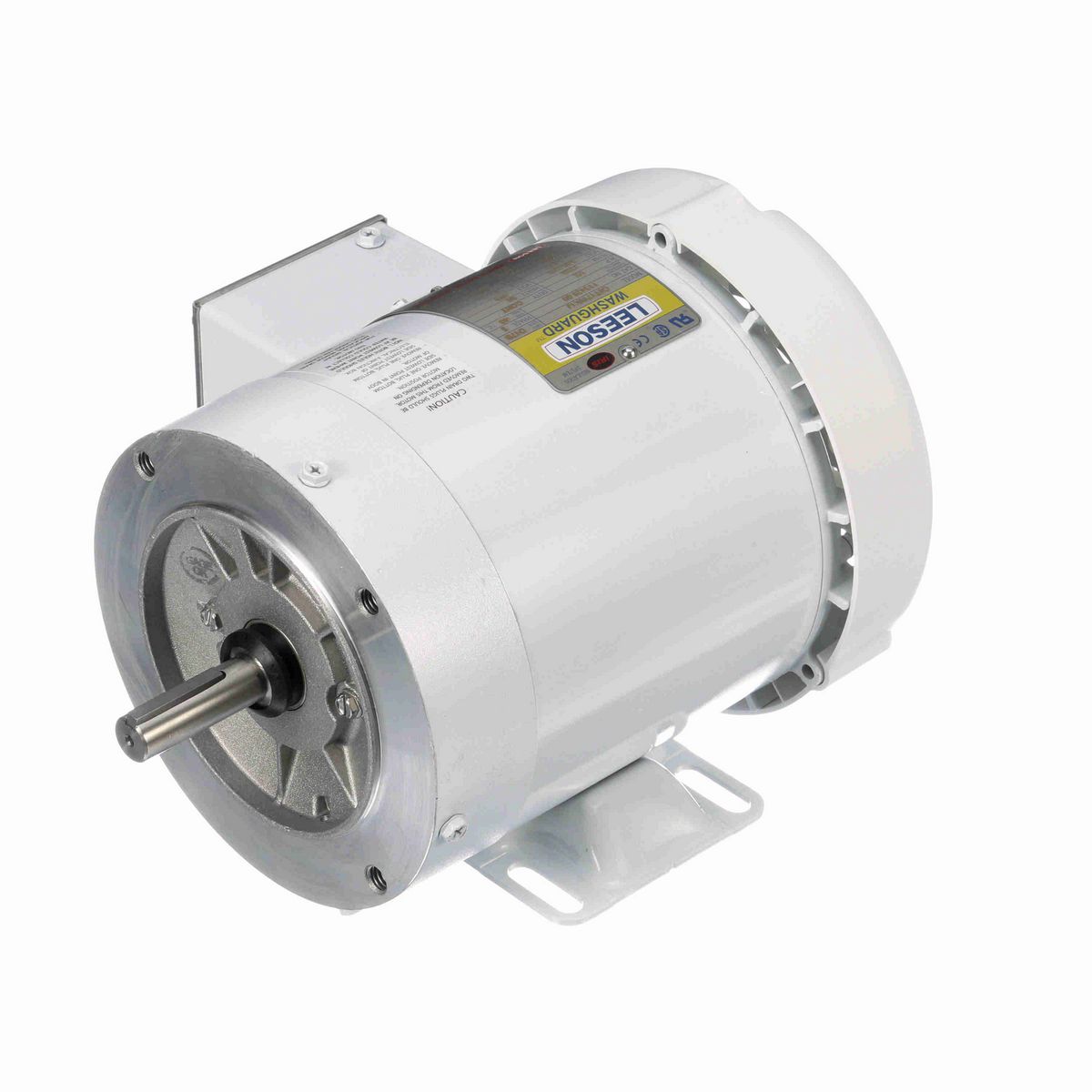 LEESON White Duck™ General Purpose Motor, 0.50 HP, 3 Ph, 60 Hz, 230/460 V, 1800 RPM, 56C Frame, TEFC - 112429.00