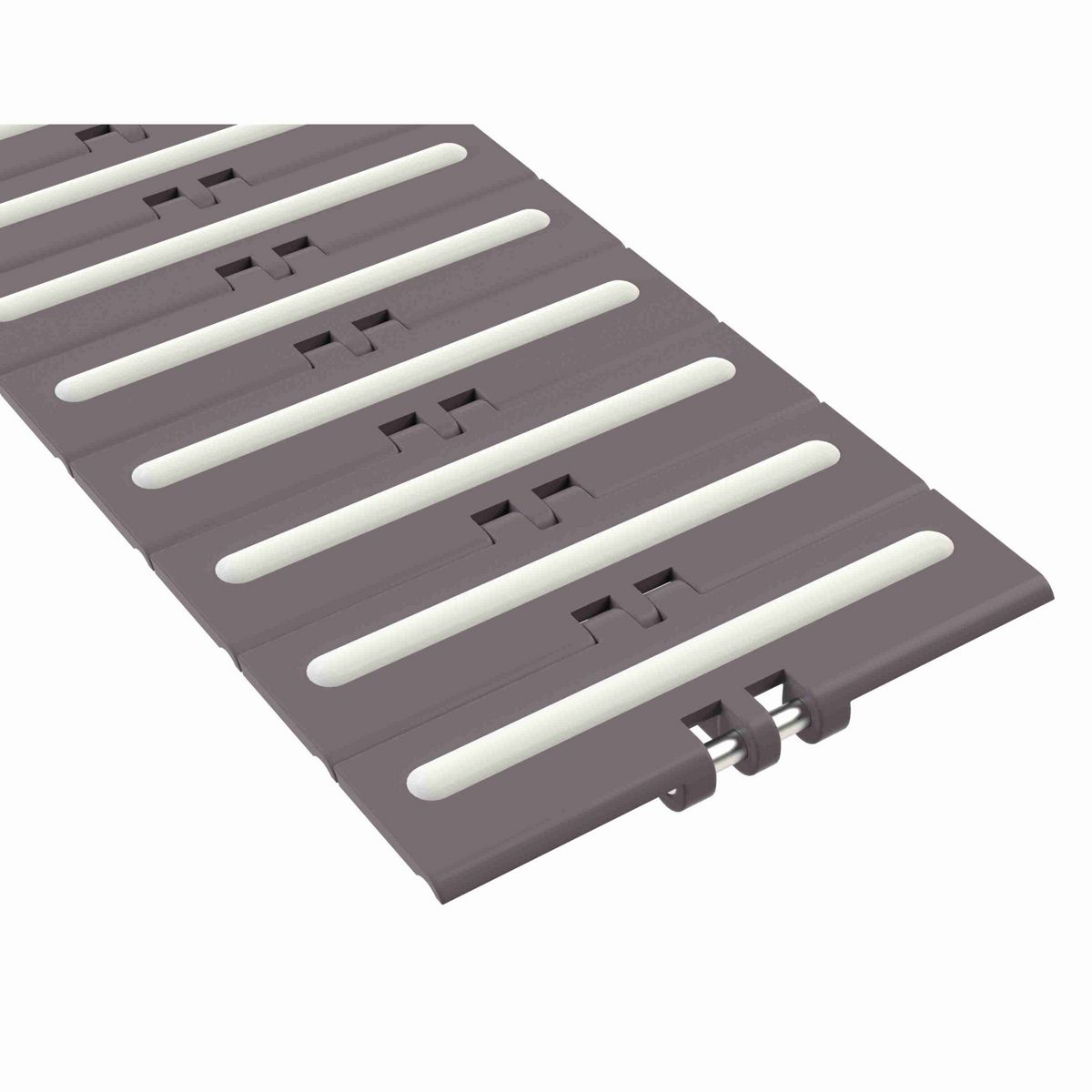 Rexnord 820 RubberTop Straight Running RubberTop®, Material: Brown High Performance, Width: 6in, Pitch: 1.5in - 81416213