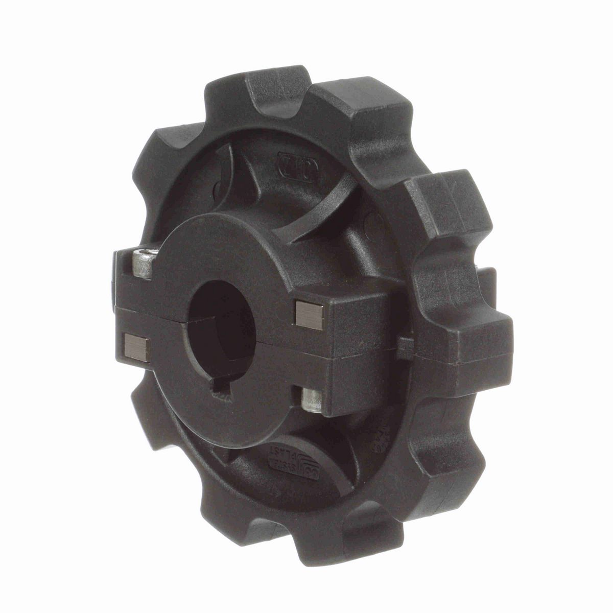 System Plast 882 Series Split Molded Sprocket with 10 Teeth, a 1in Round Shaft-Ready Bore and Setscrew - 882-10R1-DS-SS