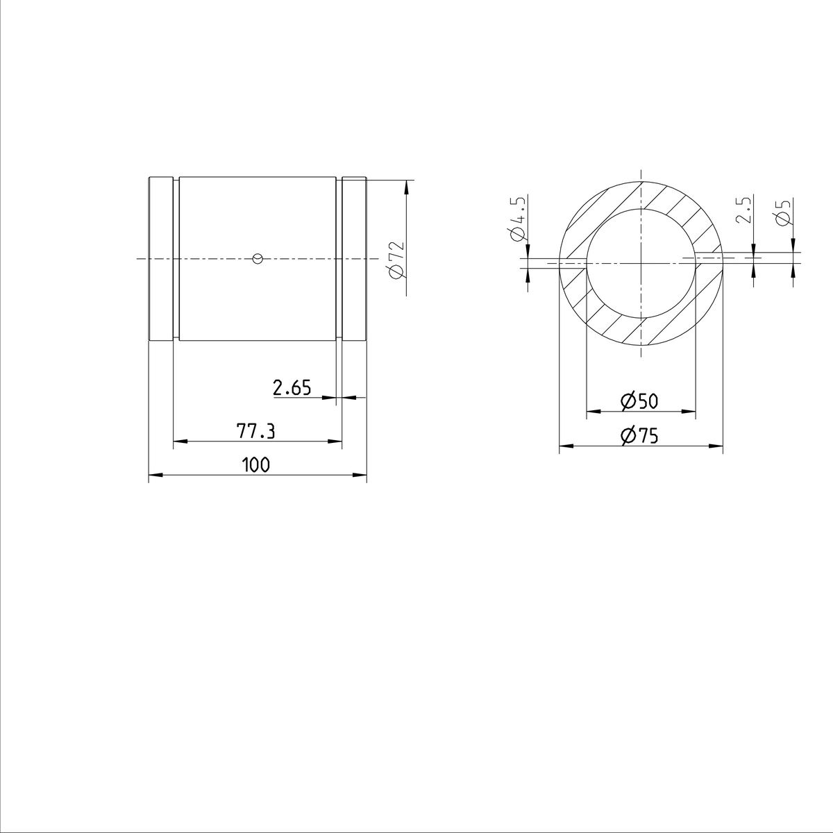 Суперлинейная втулка Bosch Rexroth KBH-50-DD [R073225040]