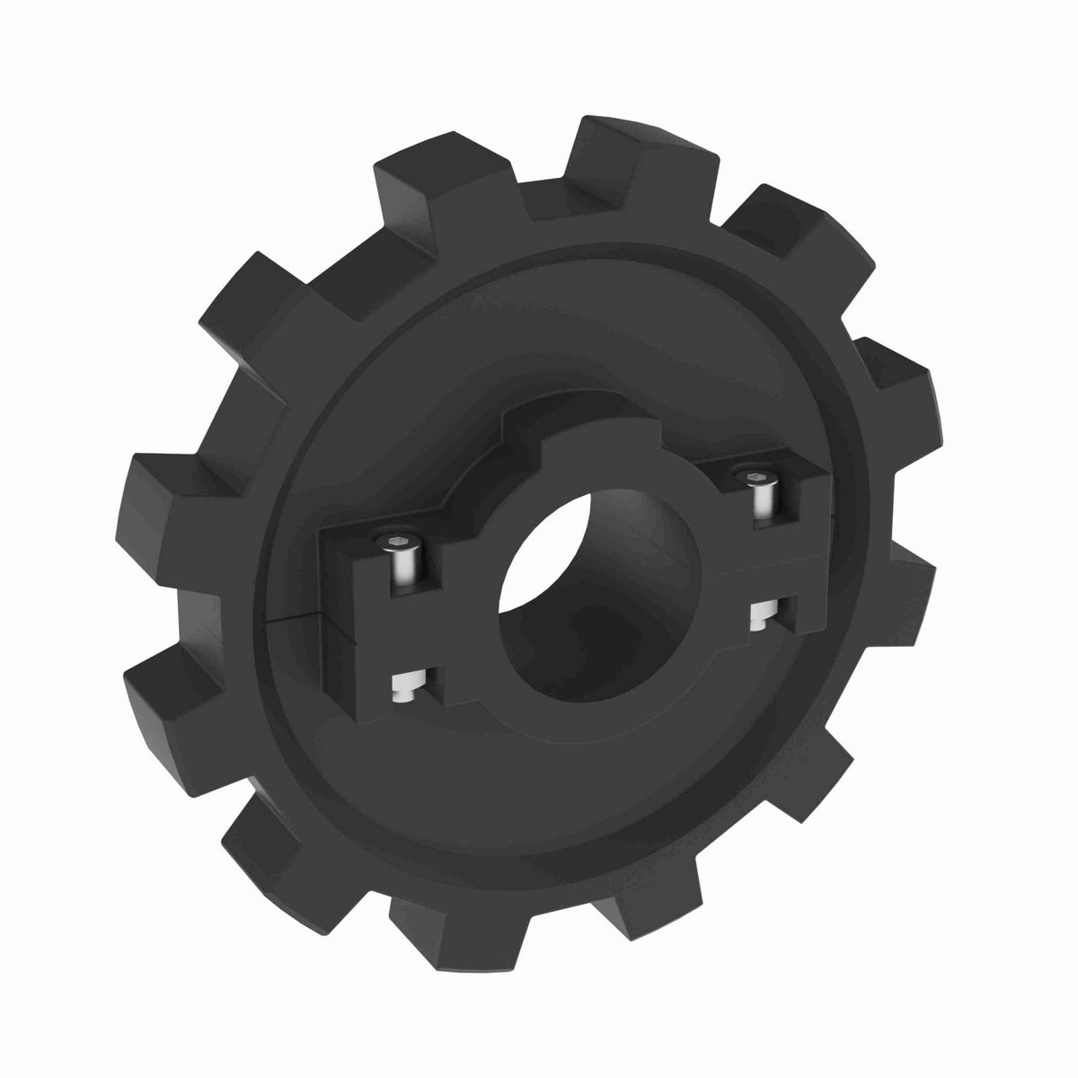 Rexnord 882 Series Split Molded Nylon Sprocket with 12 Teeth and 1in Round Idler Bore - 614-29-7