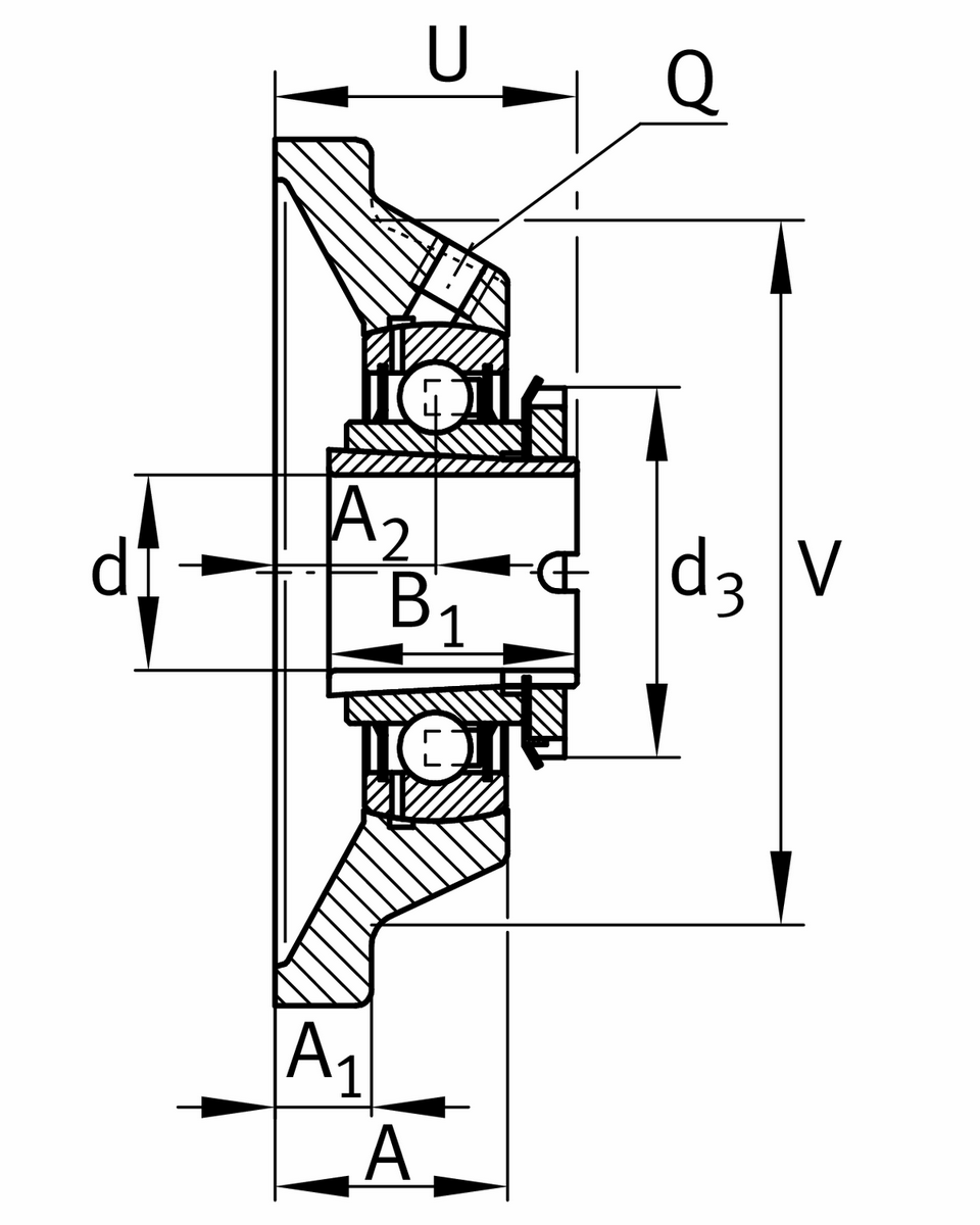 Фланцевый корпус INA RCJA35-N (RCJA 35)