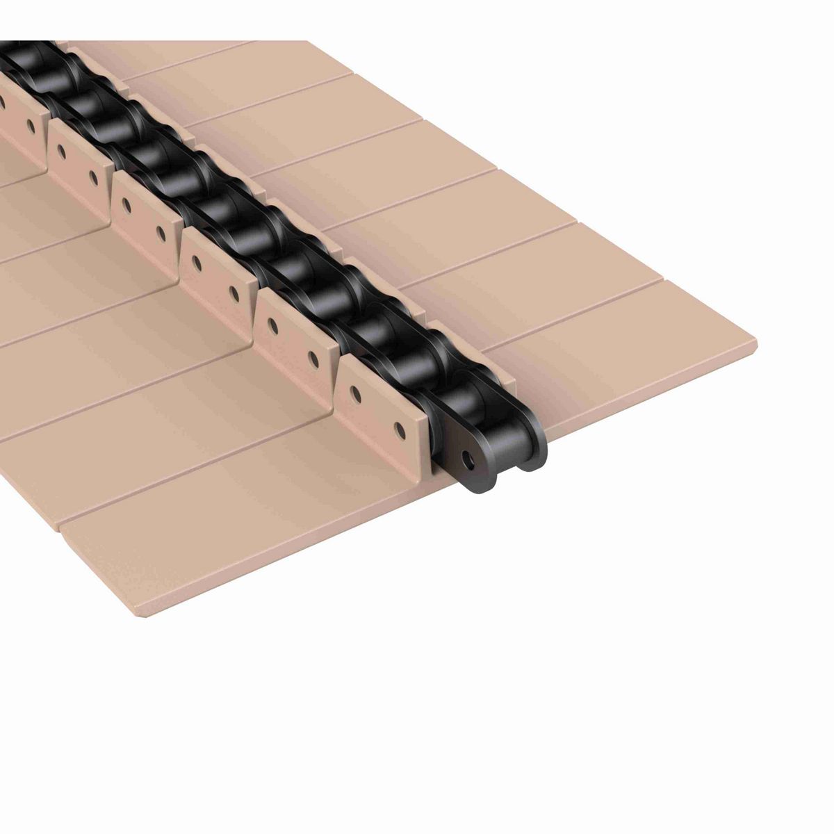 Rexnord 963 Straight Running Solid Top, Material: Tan Low Friction, Width: 7.5in, Pitch: 1.5in - LF963K7-1/2