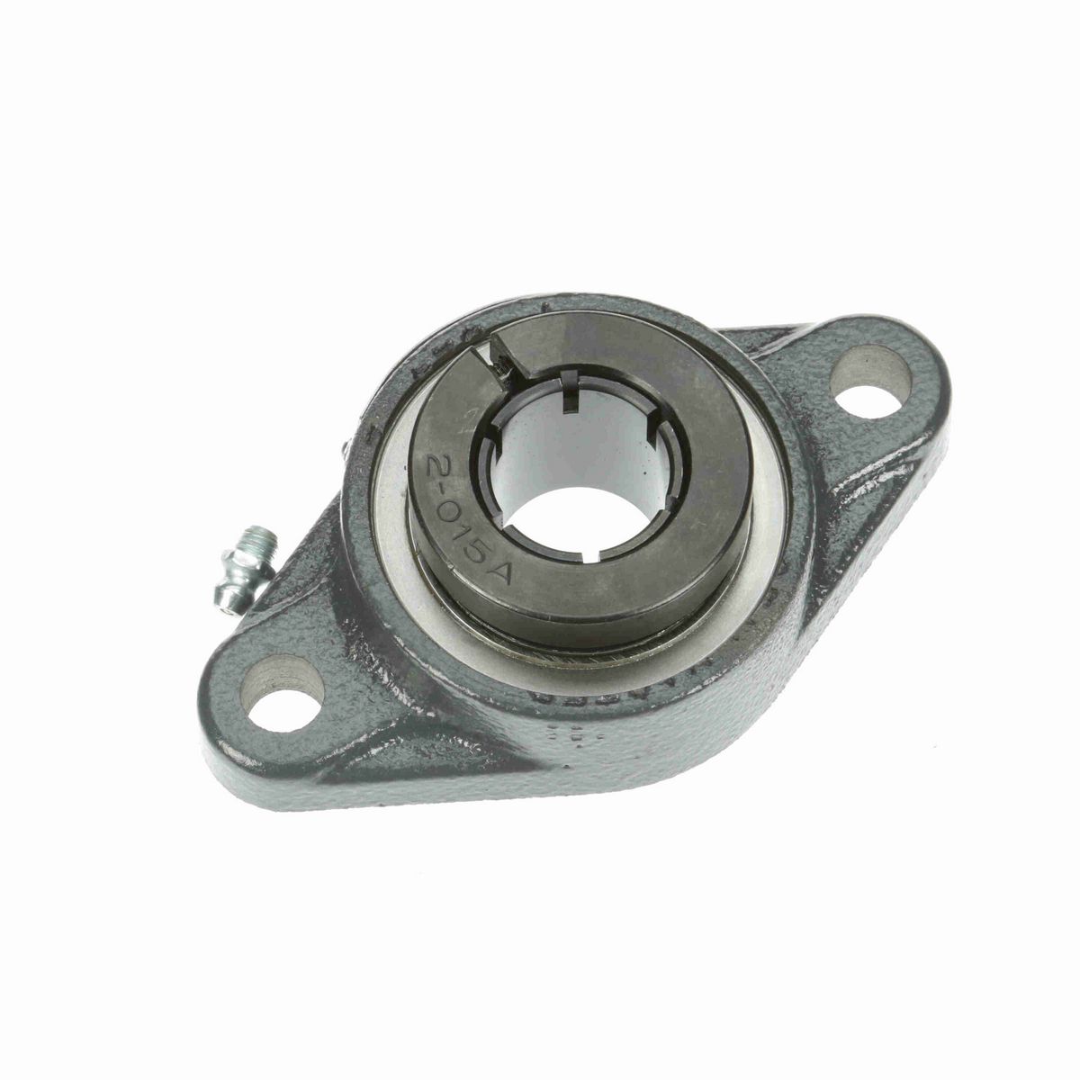 Sealmaster Mounted Cast Iron Two Bolt Flange Ball Bearing - 52100 Bearing Steel, Black Oxided - Setscrew Lock - SFTMH-16T