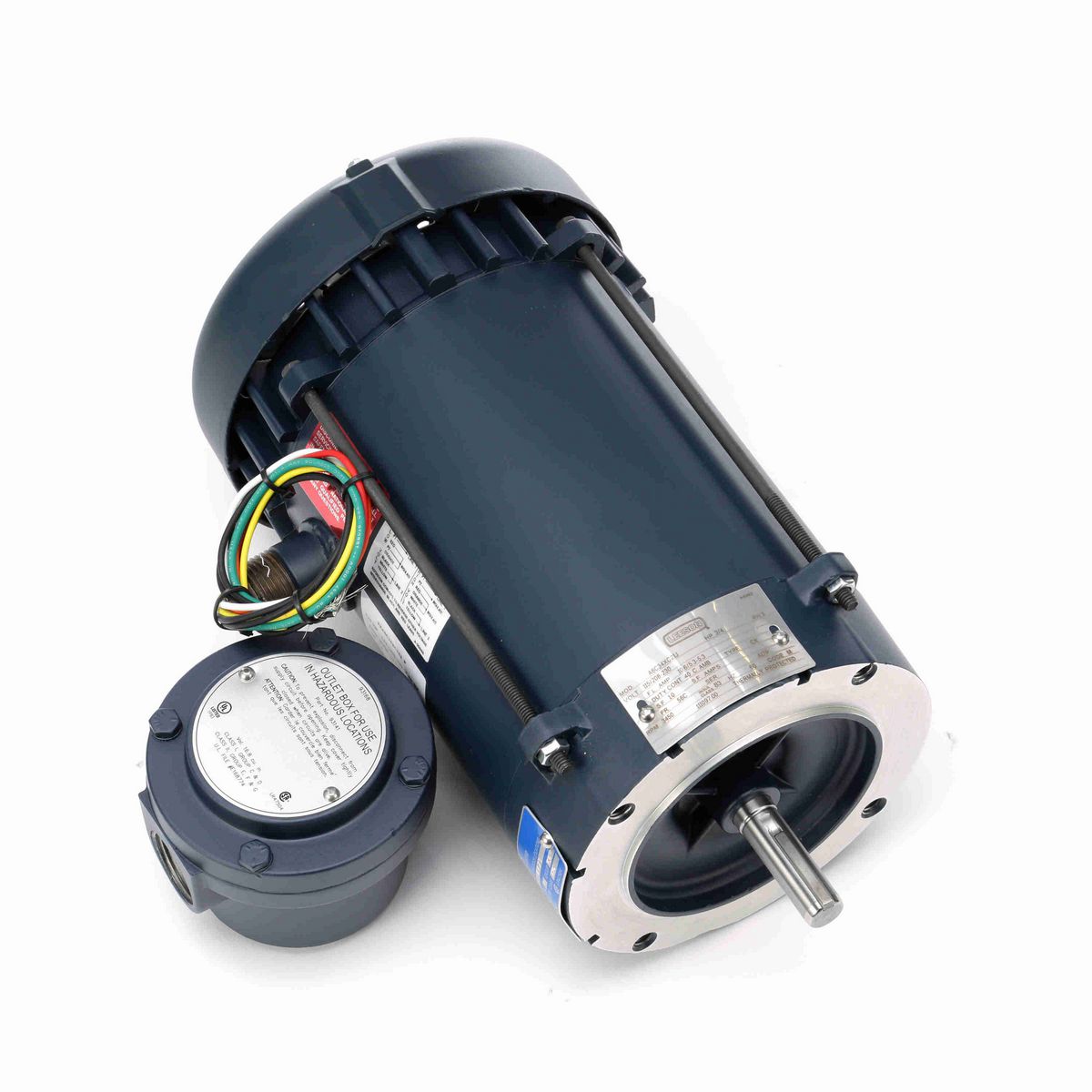 LEESON Explosion Proof Motor, 0.75 HP, 1 Ph, 60 Hz, 115/208-230 V, 3600 RPM, 56C Frame, EPFC - 111097.00