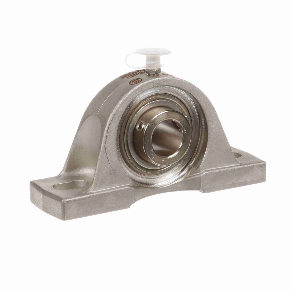 Sealmaster Mounted Stainless Steel Two Bolt Pillow Block Ball Bearing - 52100 Bearing Steel, Phosphorus Nickel Coated - Setscrew Lock - Corrosion Resistant - CRPS-PN12