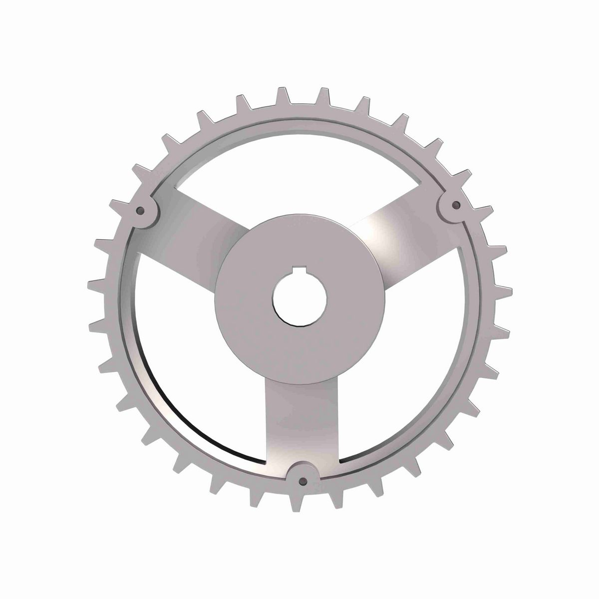 Rexnord 815 Series Solid One Piece Cast Iron Sprocket with 31 Teeth and a 1in Round Shaft-Ready Bore with Keyway & Setscrew - 401-165-24
