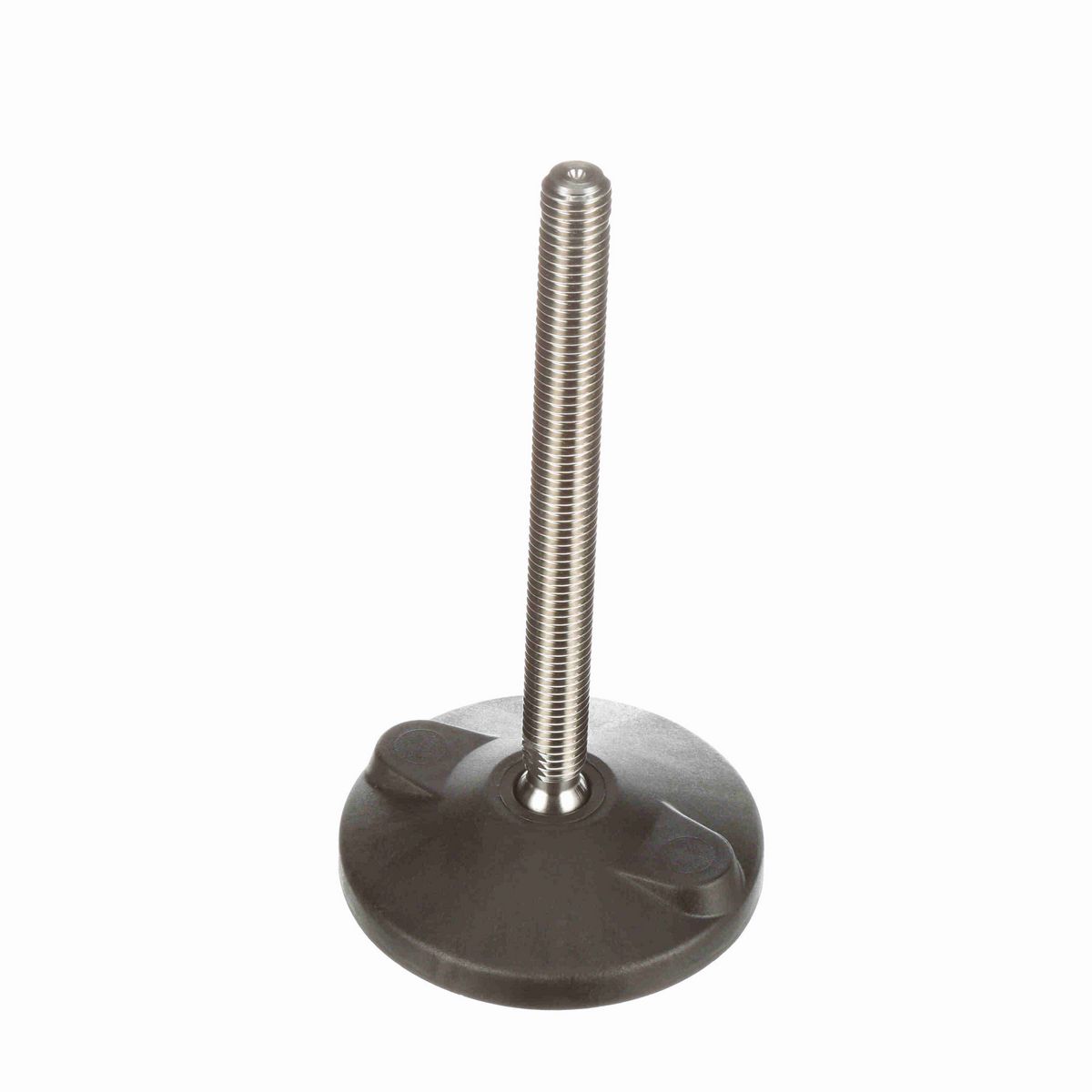 System Plast Articulating Plastic Leveler; Series: VG-511, Base Diameter: 4, Spindle Length: 6.09-in, Thread: 5/8-11 - VG-511-04-S58-L7