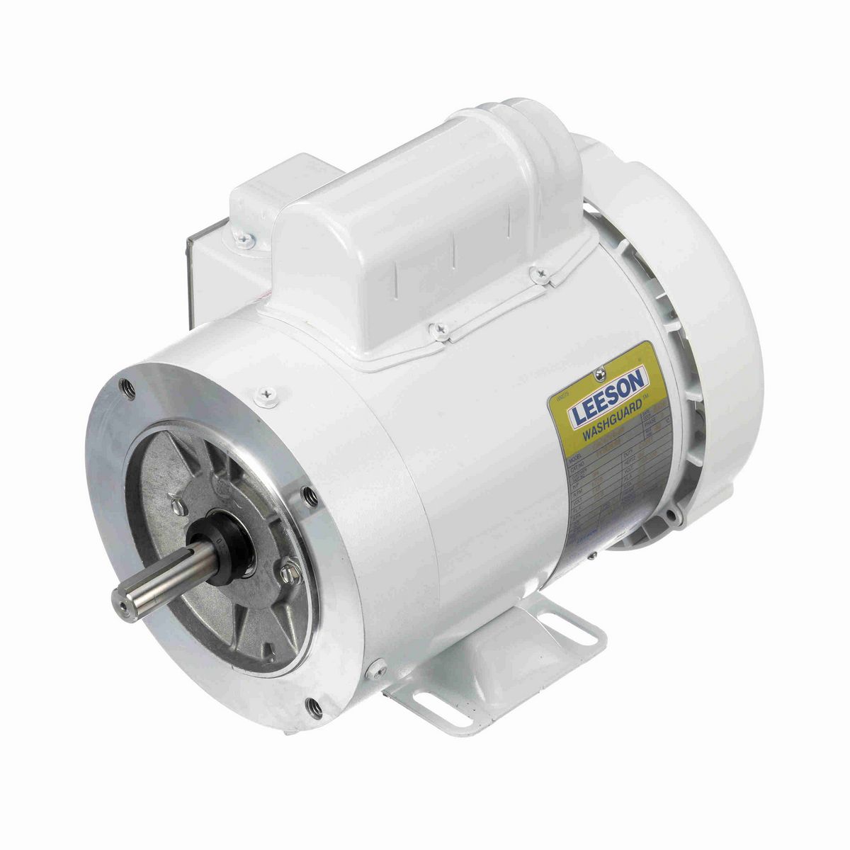LEESON White Duck™ General Purpose Motor, 0.75 HP, 1 Ph, 60 Hz, 115/230 V, 1800 RPM, 56C Frame, TEFC - 112528.00