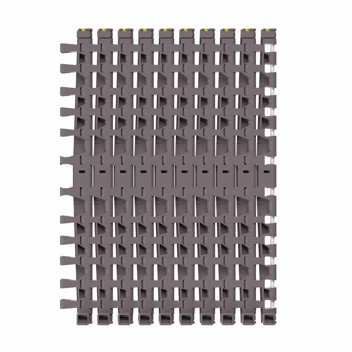 Rexnord 7956GT Side-flexing Flush Grid, Material: Brown High Performance, Width: 18in, Pitch: 1.25in - 10324708